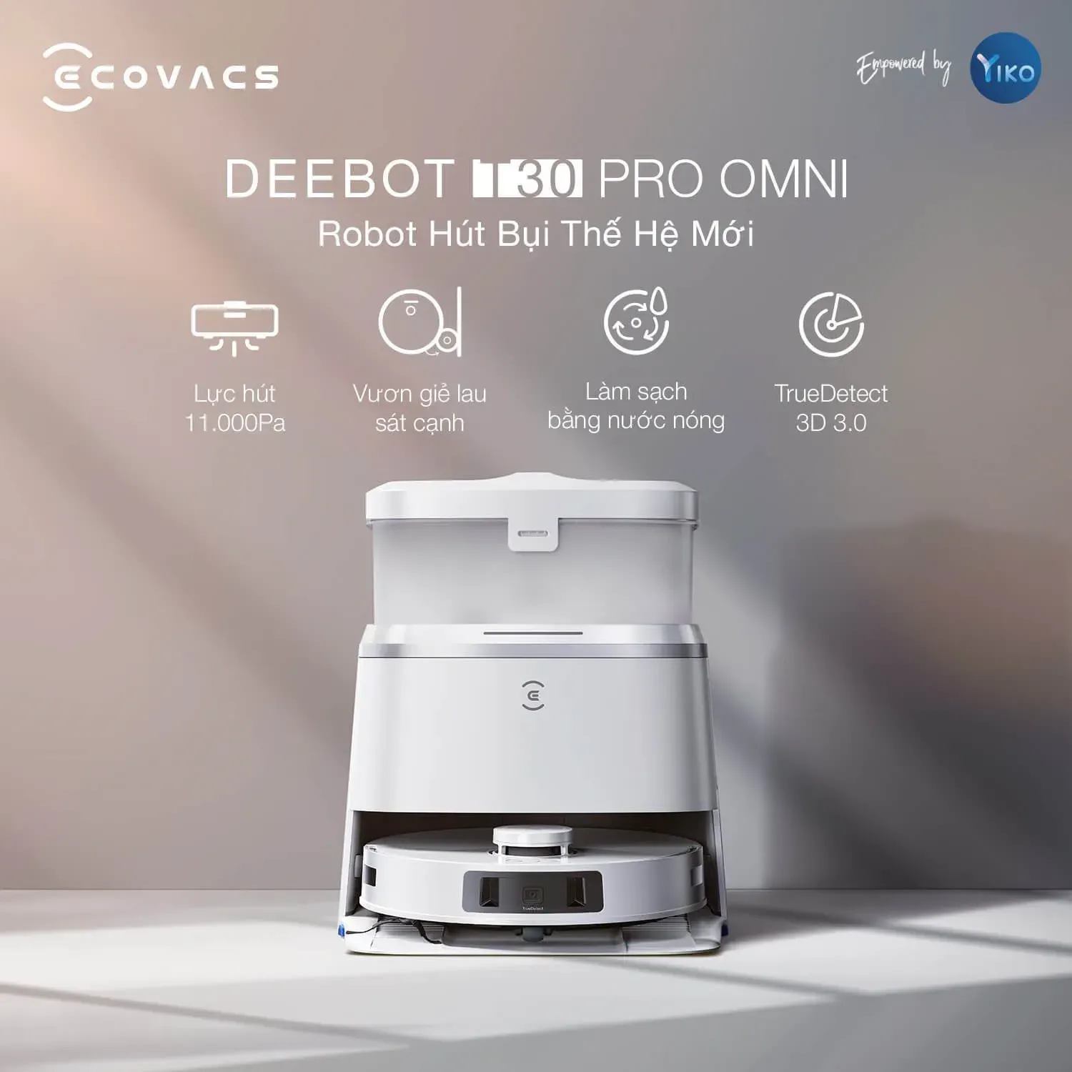 ECOVACS DEEBOT T30 Pro Omni: Nâng tầm cuộc sống với robot lau nhà thông minh