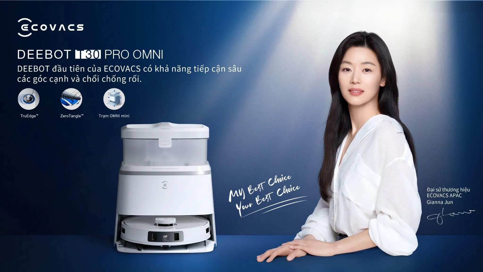 Jun Ji-hyun trở thành đại sứ thương hiệu mới của ECOVACS ROBOTICS