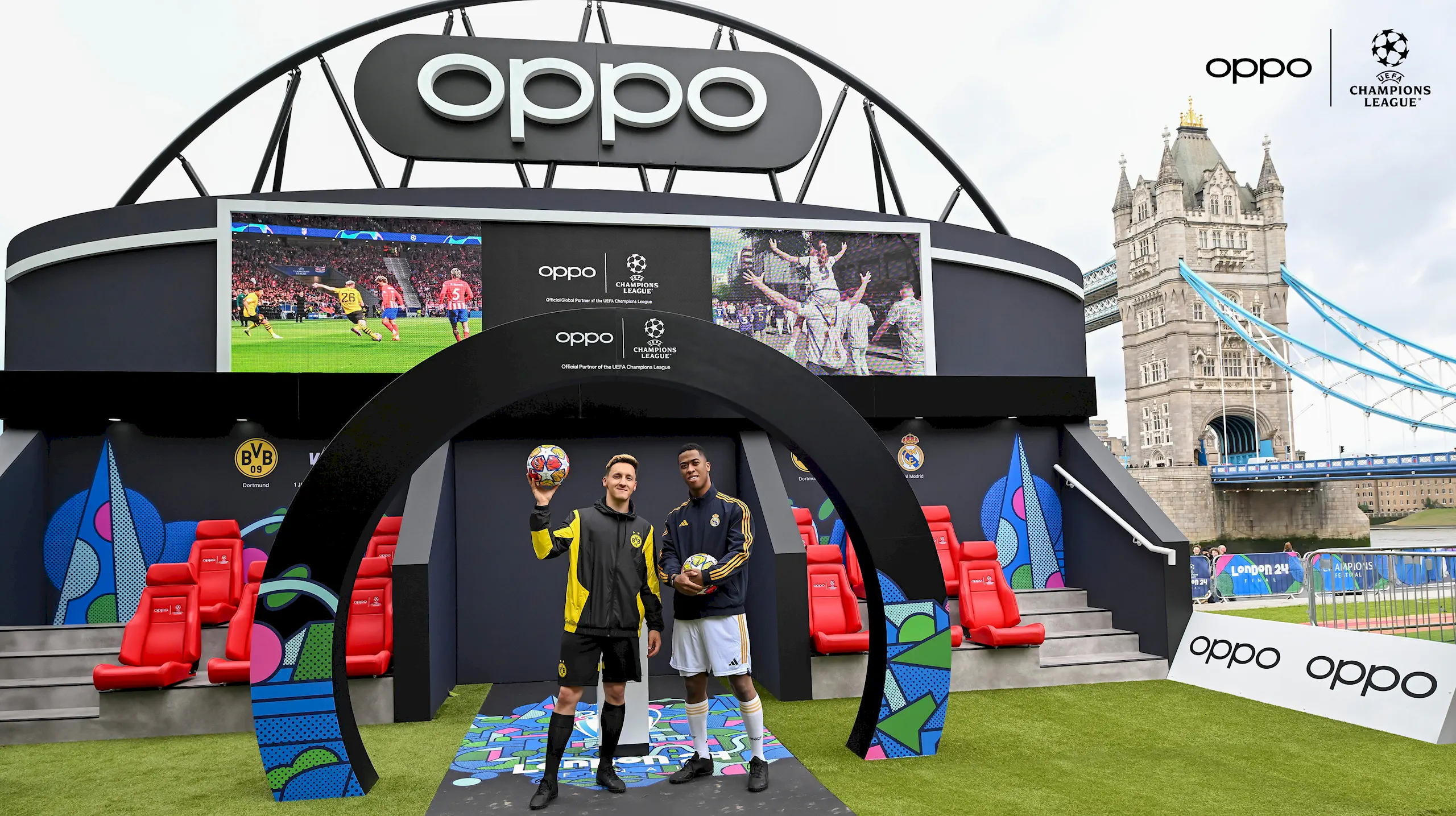 OPPO ghi lại những khoảnh khắc đáng nhớ cùng đại sứ thương hiệu toàn cầu Kaká tại Chung kết UEFA Champions League 2024