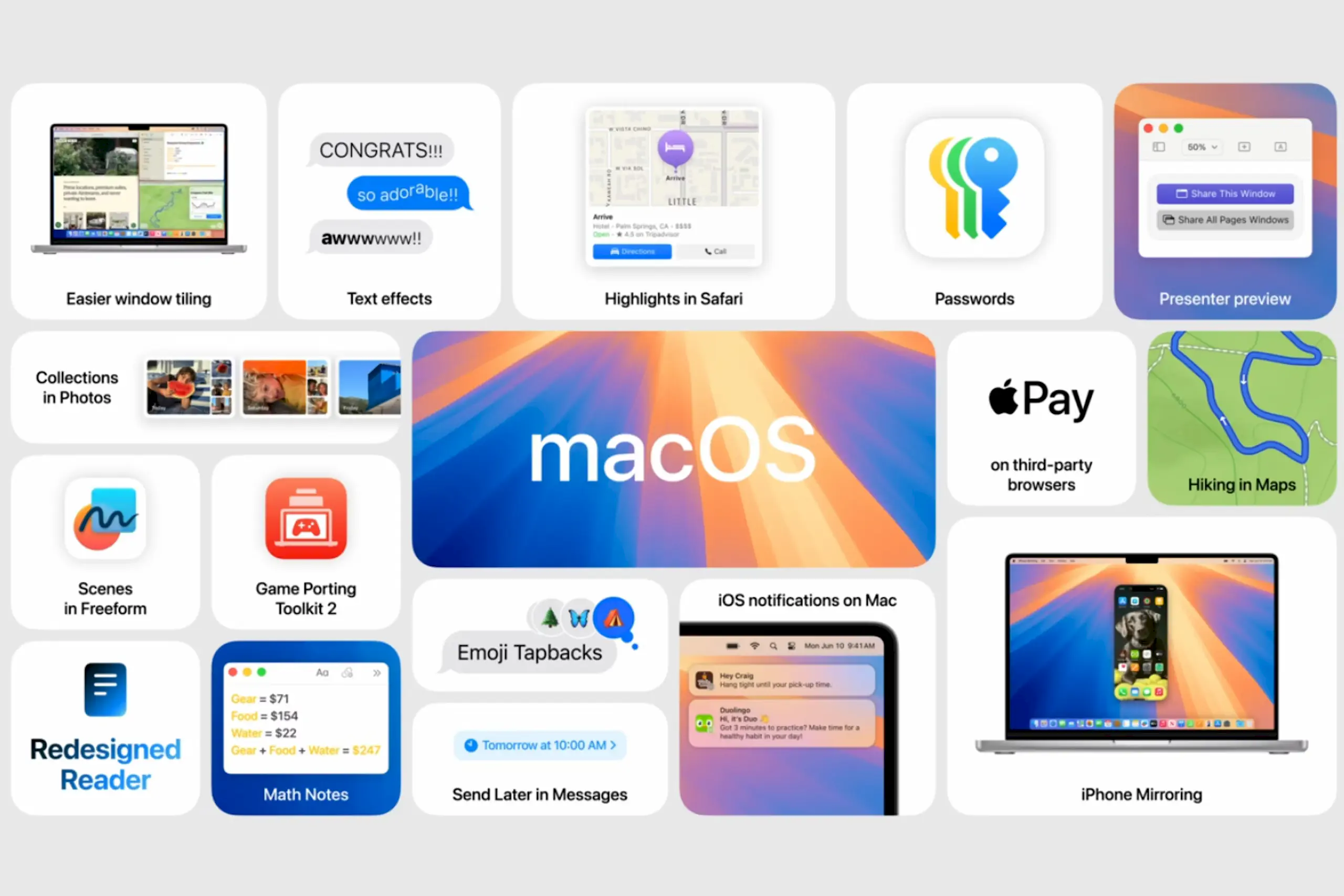 Danh sách các thiết bị hỗ trợ iOS 18, iPadOS 18, watchOS 11 và macOS Sequoia