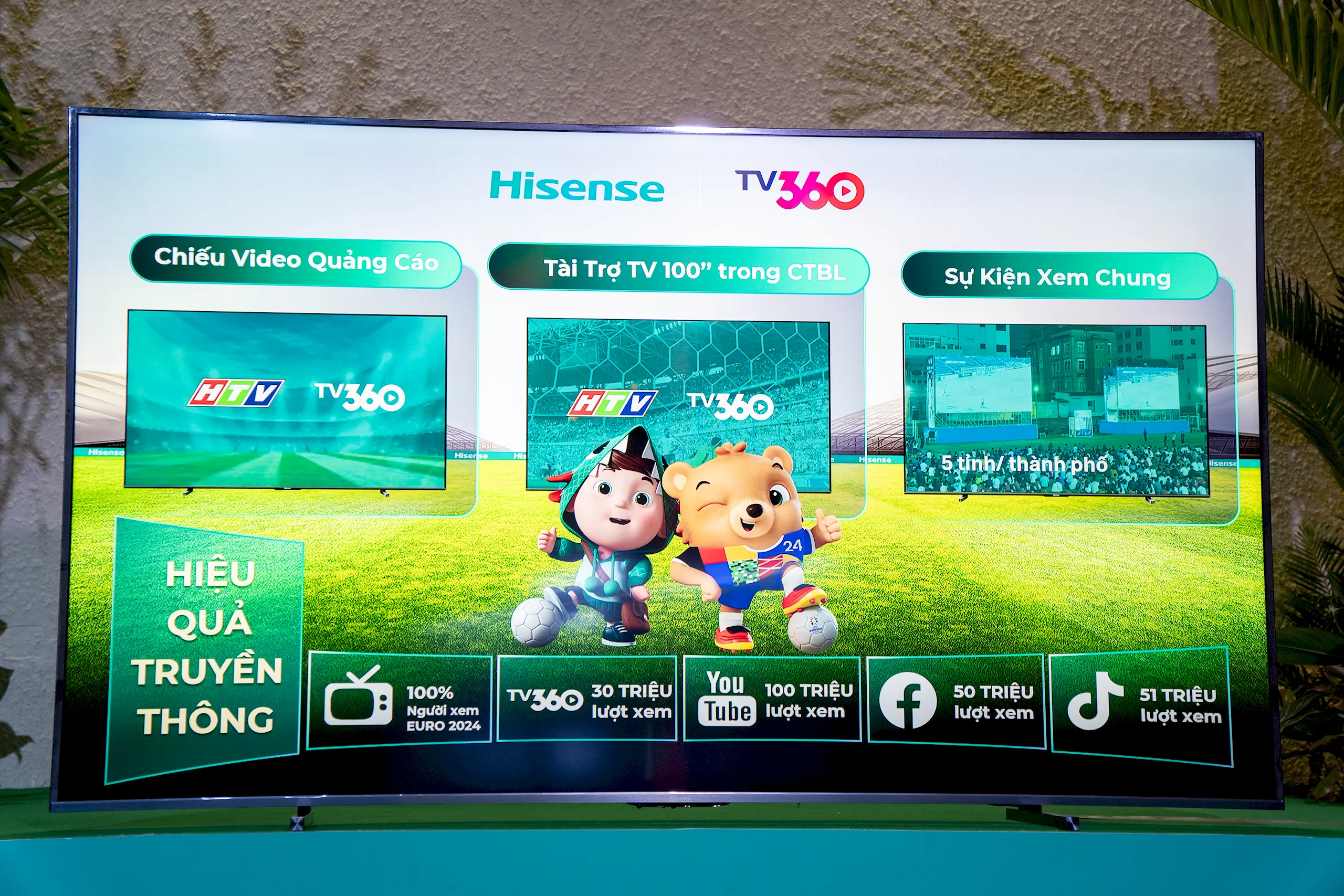 Hisense chào đón UEFA EURO 2024 với chiến dịch "Dẫn đầu công nghệ, bùng nổ EURO", hợp tác với Viettel trở thành nhà tài trợ phát sóng chính thức cho giải đấu này