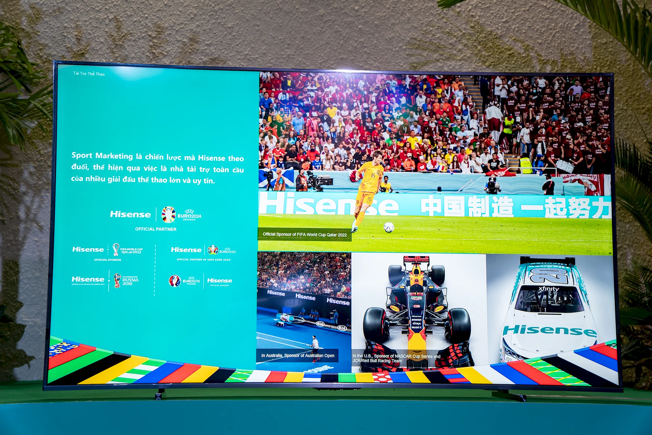 Hisense chào đón UEFA EURO 2024 với chiến dịch "Dẫn đầu công nghệ, bùng nổ EURO", hợp tác với Viettel trở thành nhà tài trợ phát sóng chính thức cho giải đấu này