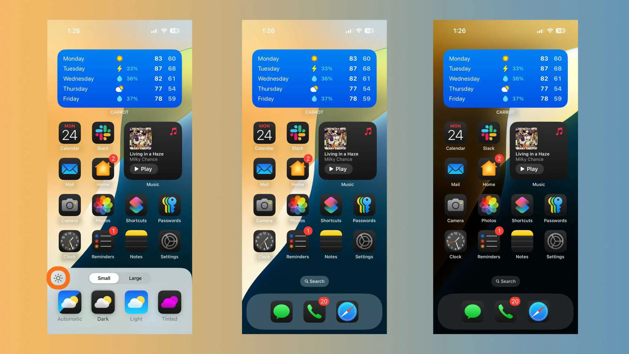 Hướng dẫn cách đổi biểu tượng sang Dark Mode trên iOS 18