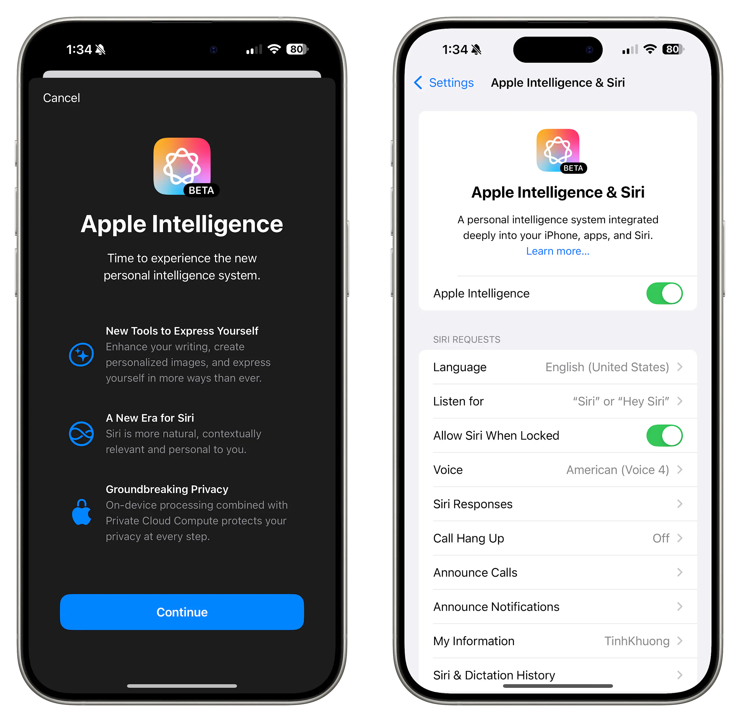 Hướng dẫn cách kích hoạt và sử dụng Apple Intelligence trên iOS 18.1 Developer beta