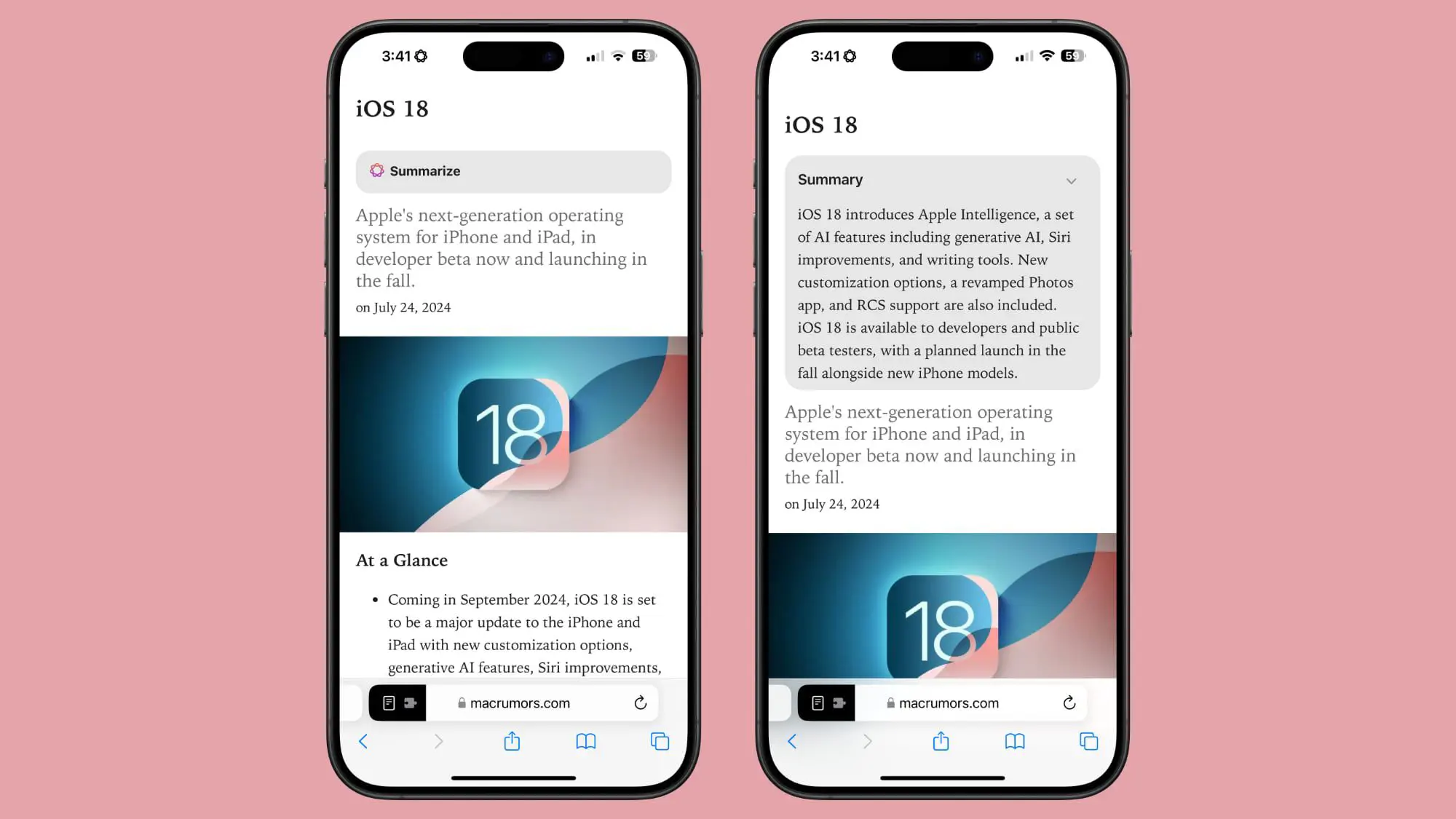 Tổng hợp các tính năng của Apple Intelligence có thể sử dụng trên iOS 18.1 Developer beta