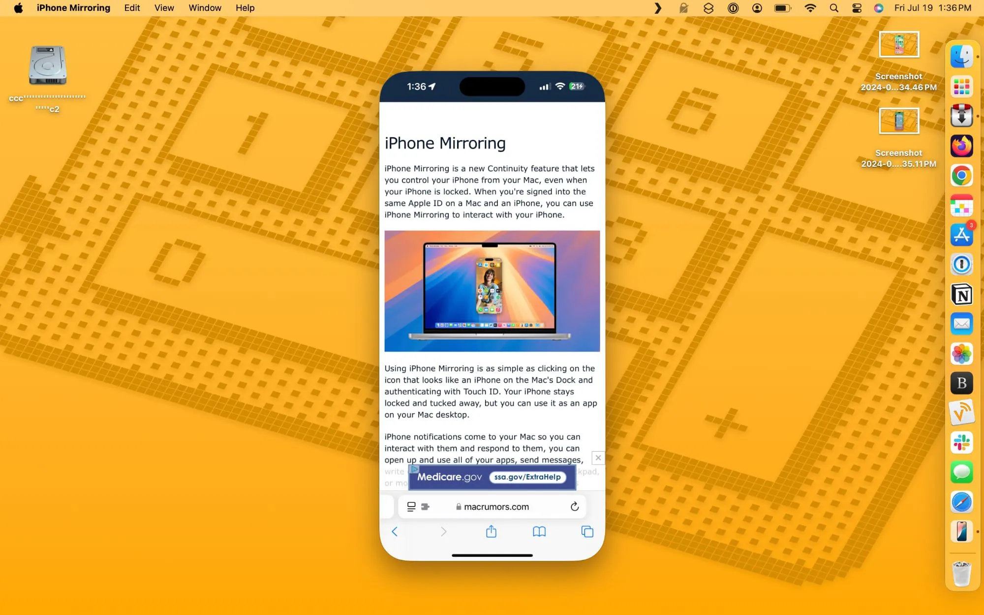 Tất tần tật những gì bạn cần biết về tính năng iPhone Mirroring trên macOS Sequoia và iOS 18