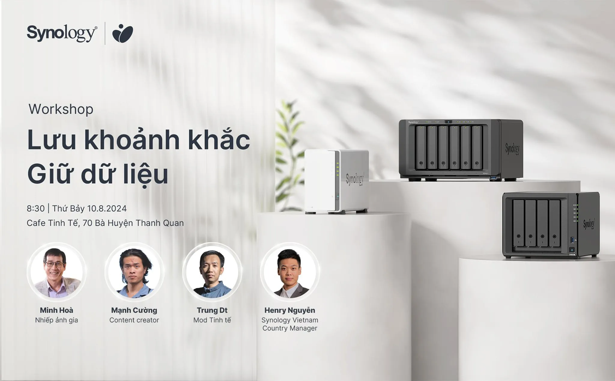 Synology tổ chức workshop “Lưu khoảnh khắc – Giữ dữ liệu” dành cho nhà sáng tạo