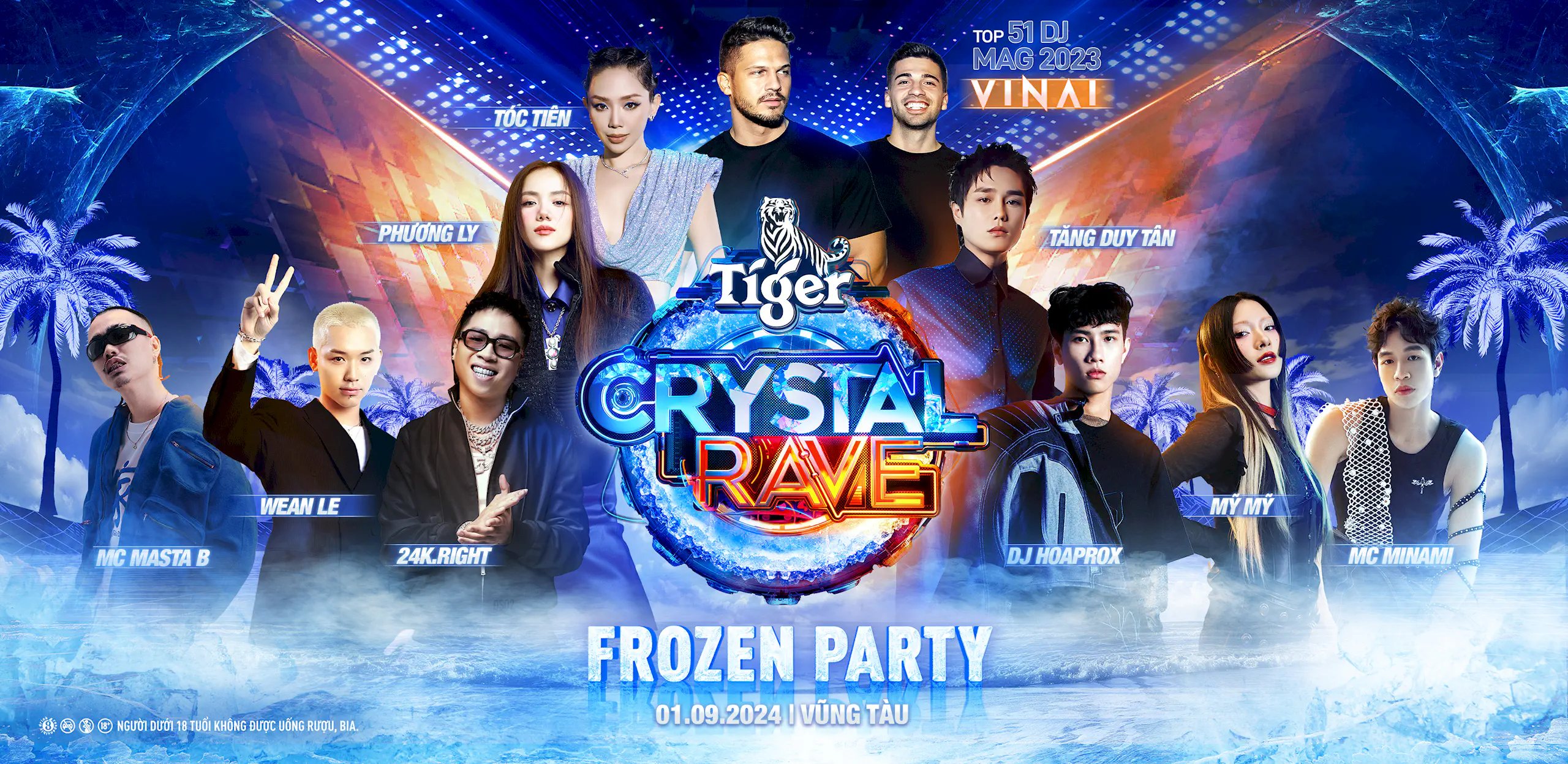 Tiger Crystal Rave “bật tiệc sảng khoái” cho hàng chục ngàn khán giả toàn quốc vào đúng dịp lễ 02/09