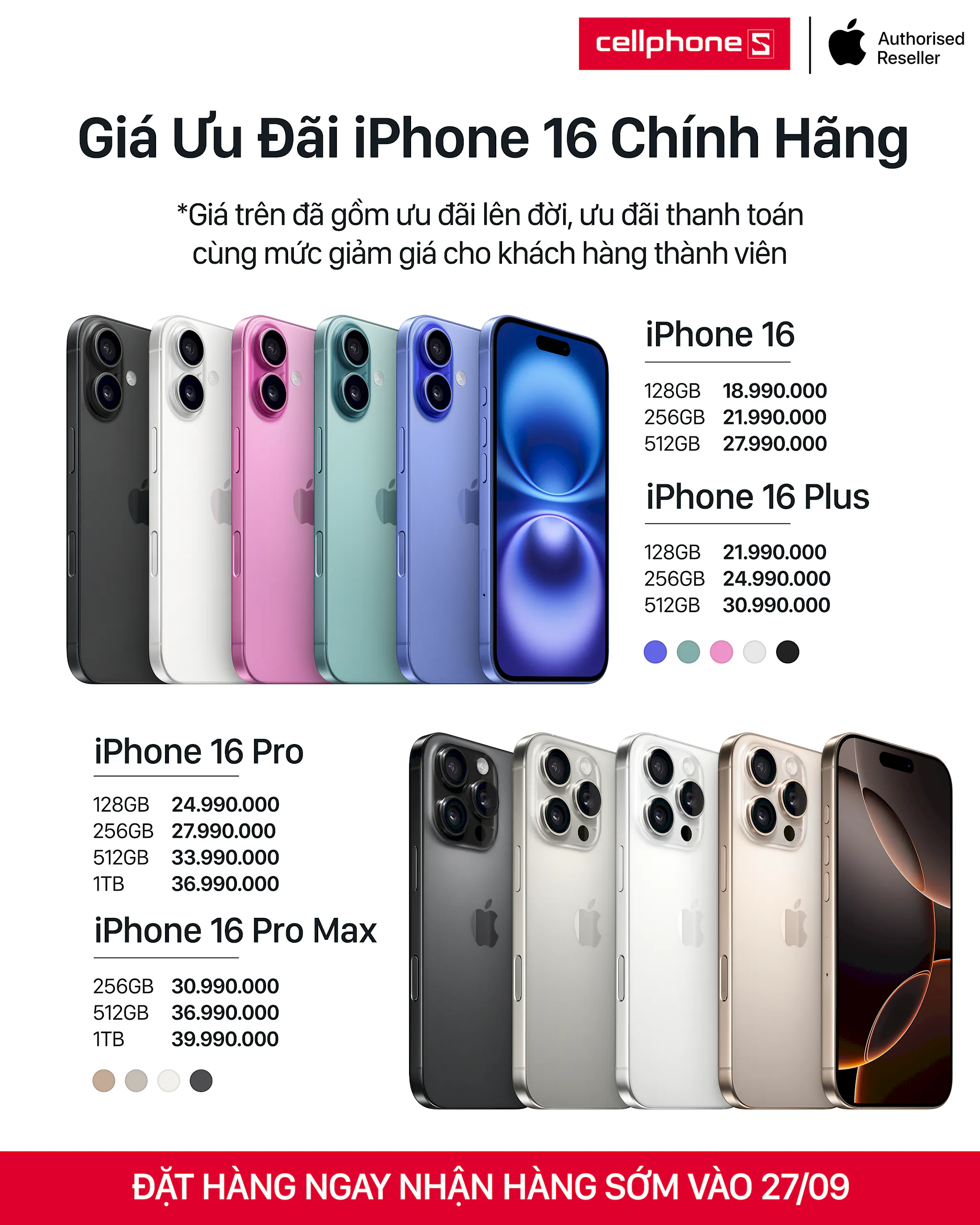 CellphoneS cháy hàng iPhone 16 Pro Max Titan trong 15 phút sau khi mở đặt cọc