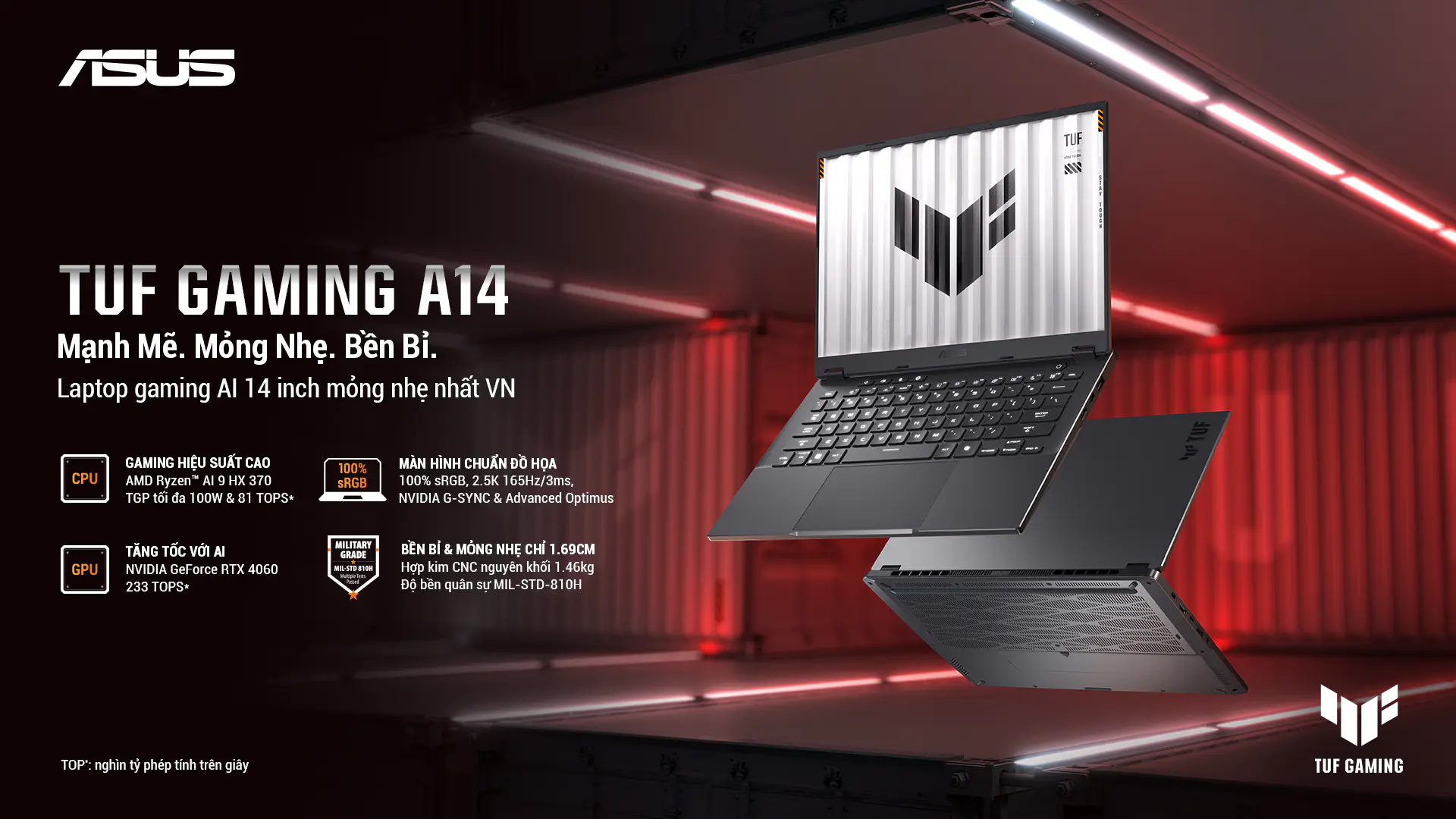 Những lợi thế của AMD Ryzen AI 9 HX 370 trên laptop gaming AI từ ASUS