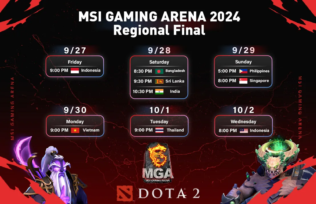 Lịch trình MSI Gaming Arena 2024 đã được công bố: Giải thưởng game cực kỳ hấp dẫn