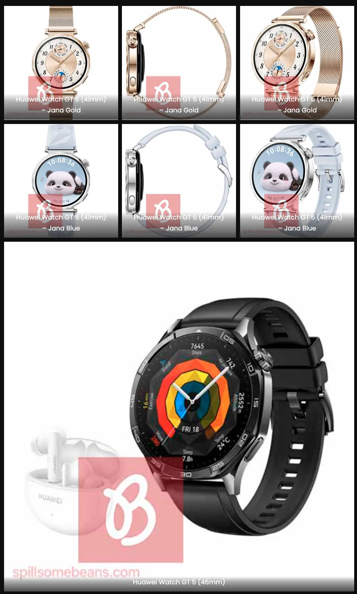 Huawei Watch GT 5 lộ diện hình ảnh reder với thiết kế quen thuộc và nâng cấp theo dõi sức khỏe