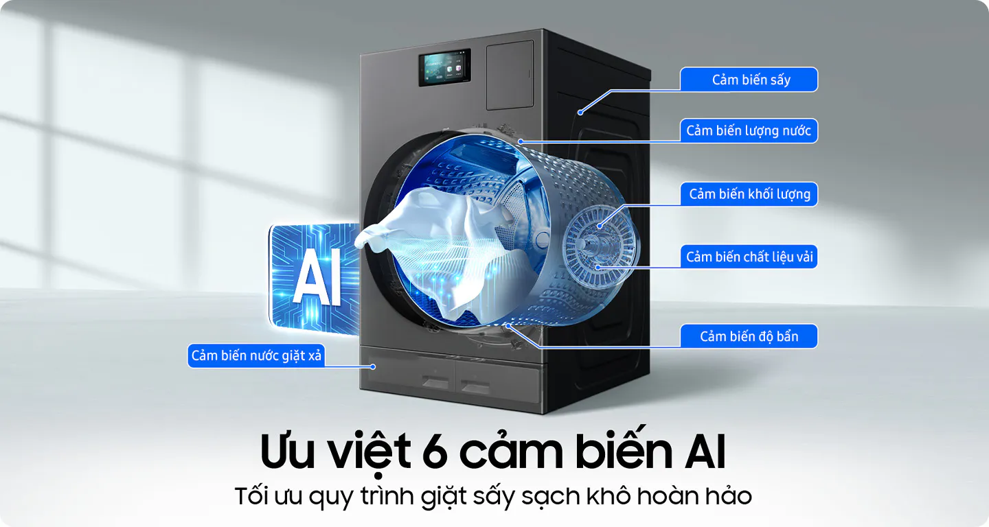 Người tiêu dùng Việt hào hứng với máy giặt sấy bơm nhiệt Samsung Bespoke AI Heatpump