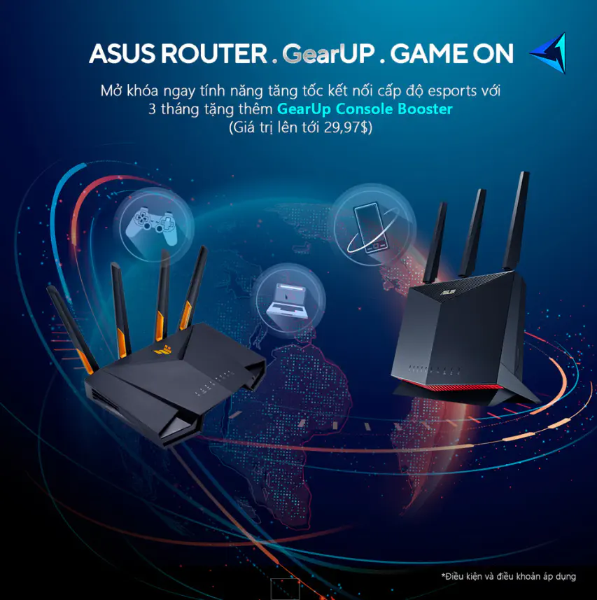 GearUP Console Booster: Giải pháp tối ưu hóa mạng cho game thủ hợp tác cùng ASUS