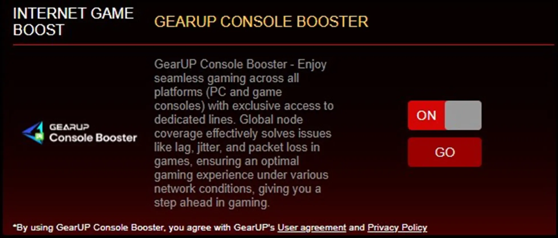 GearUP Console Booster: Giải pháp tối ưu hóa mạng cho game thủ hợp tác cùng ASUS