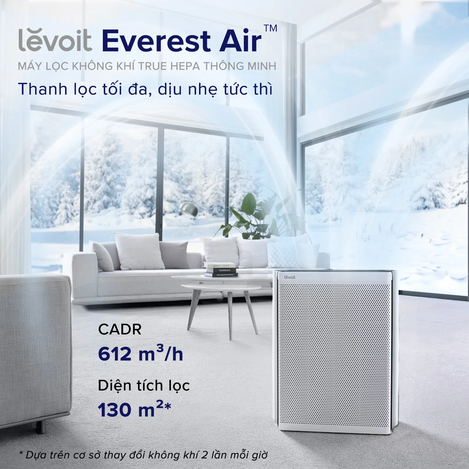 Levoit ra mắt máy lọc không khí cao cấp EverestAir, giá 9,990,000 VND