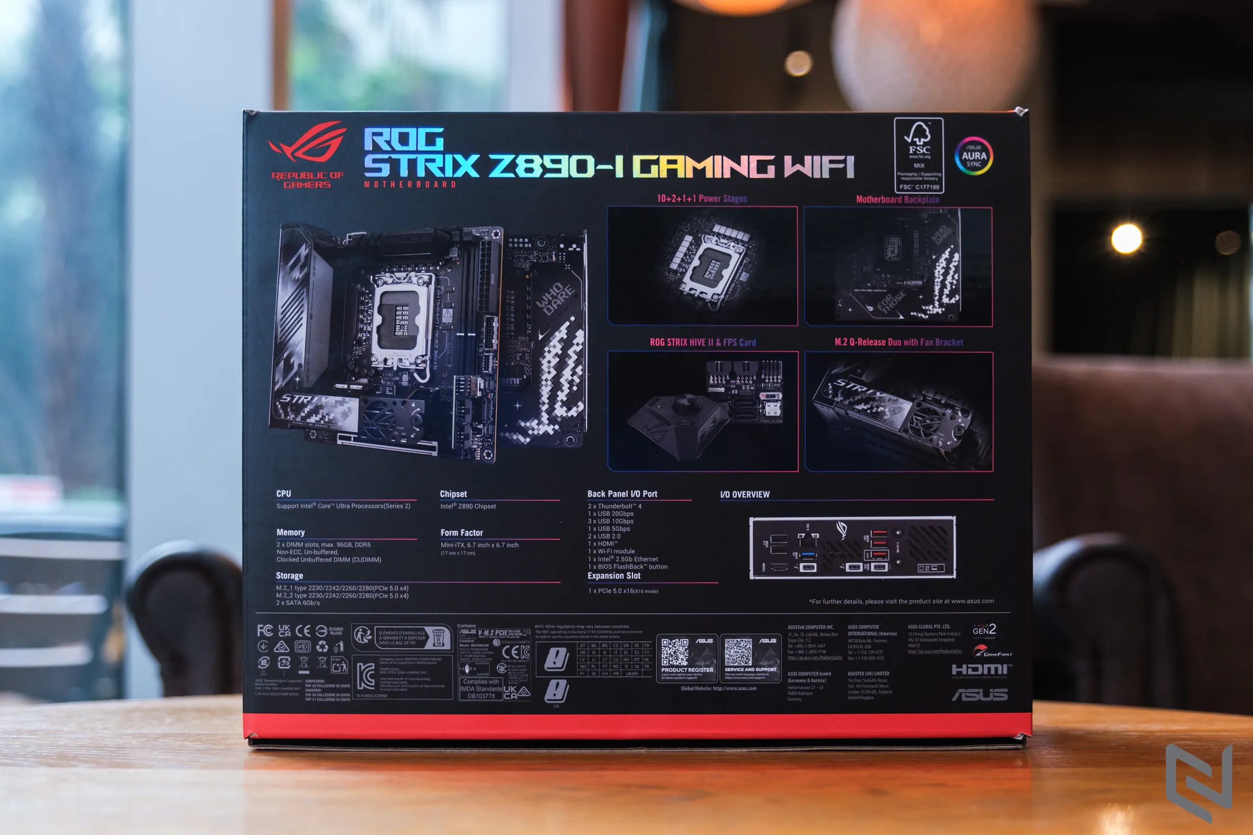 Trên tay ROG Strix Z890-I Gaming WIFI: Bo mạch chủ mini-ITX tối ưu cho Intel Gen 14