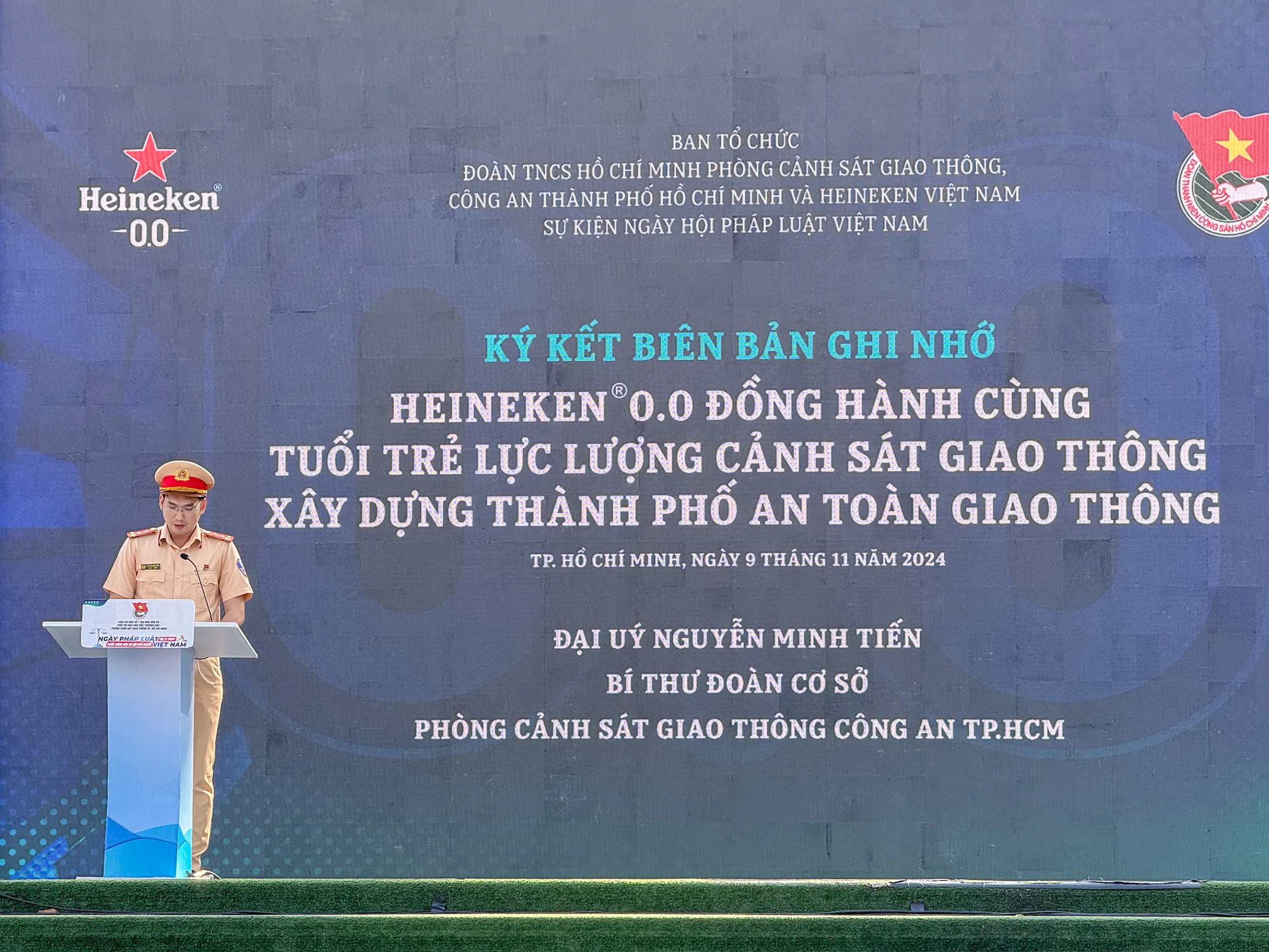 Heineken Việt Nam ký biên bản ghi nhớ cùng Đoàn Phòng Cảnh sát Giao thông TP.HCM thúc đẩy văn hóa "Uống có trách nhiệm"