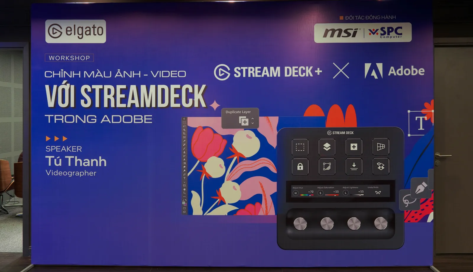 Khám phá workshop 'Chỉnh màu ảnh – video với StreamDeck trong Adobe' do Elgato tổ chức