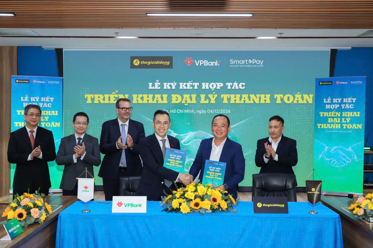 VPBank và Thế Giới Di Động hợp tác triển khai mô hình đại lý thanh toán đầu tiên tại Việt Nam