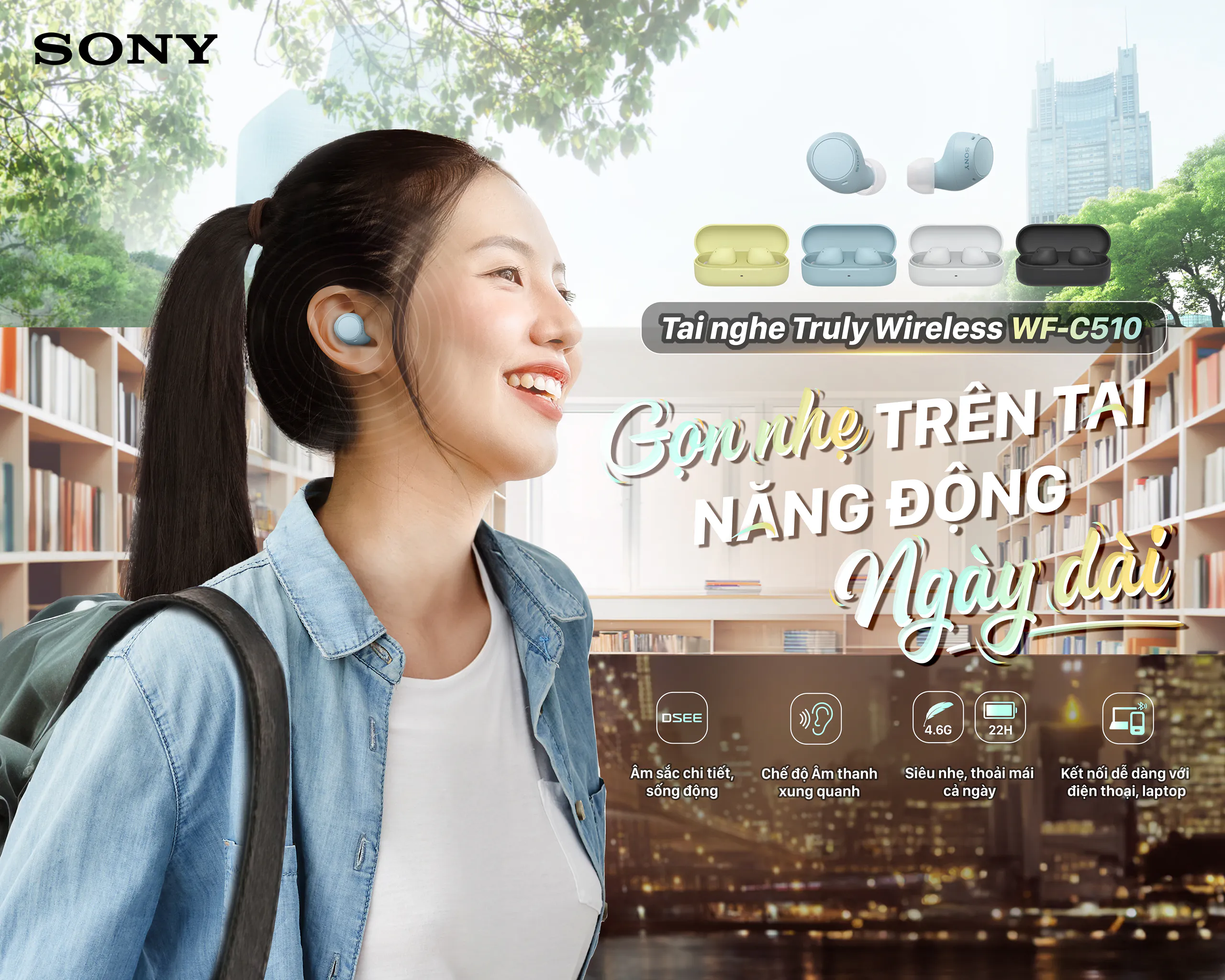 Sony Việt Nam giới thiệu tai nghe LinkBuds và WF-C510 mới