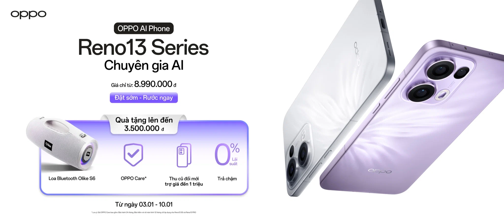 Chuyên gia AI - OPPO Reno13 series hợp tác cùng Anh Tú Atus và RHYDER tạo nên dấu ấn sống động