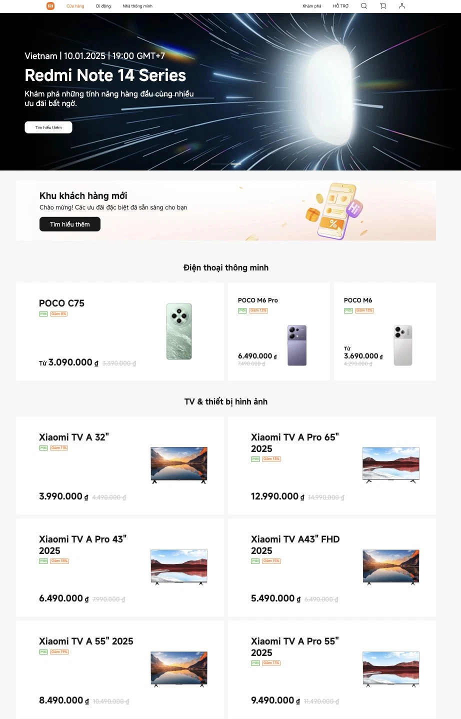 Xiaomi ra mắt website mua sắm trực tuyến Mi.com tại Việt Nam