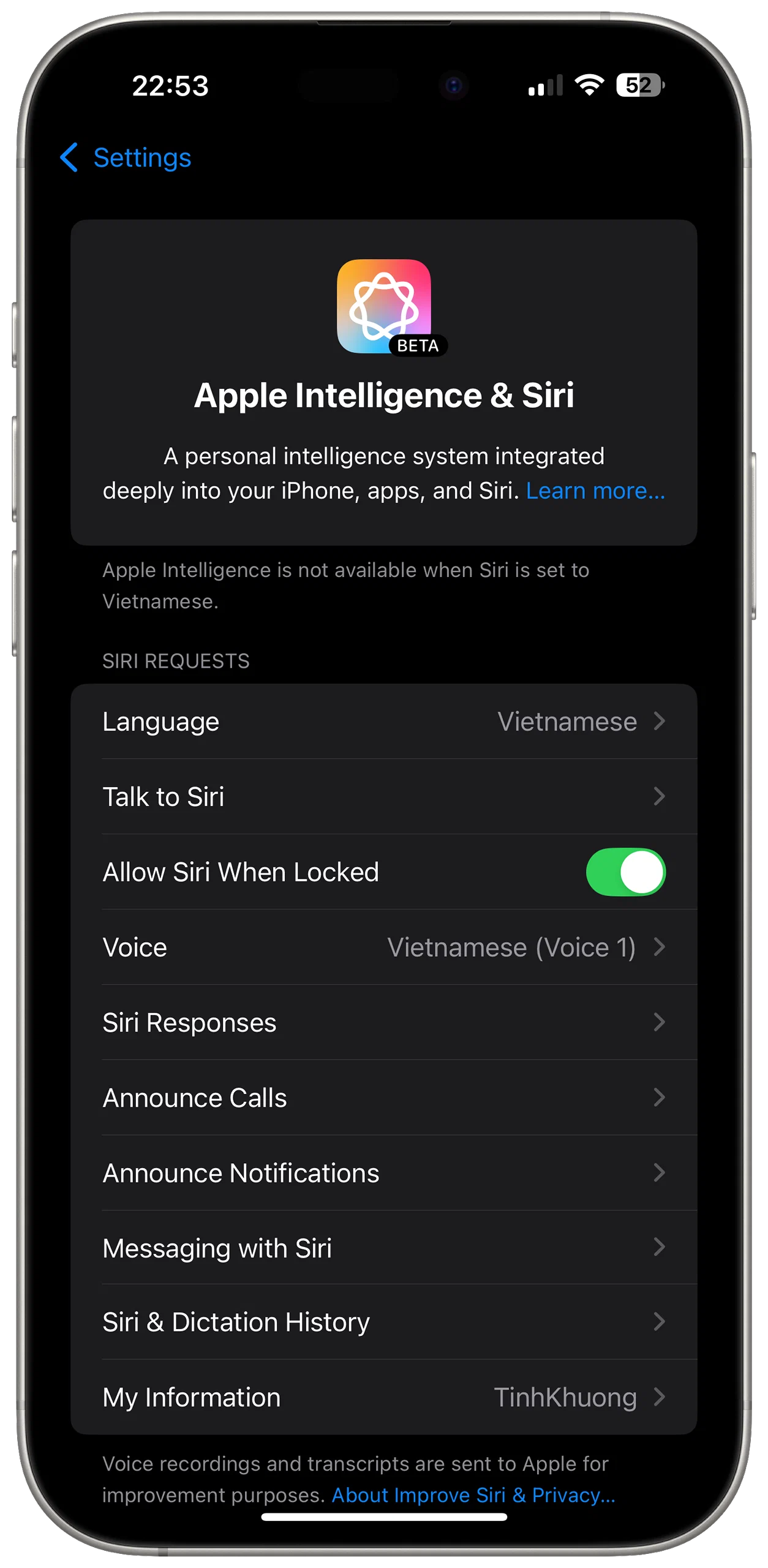 iOS 18.4 chính thức hỗ trợ Siri tiếng Việt, nhưng Apple Intelligence thì chưa