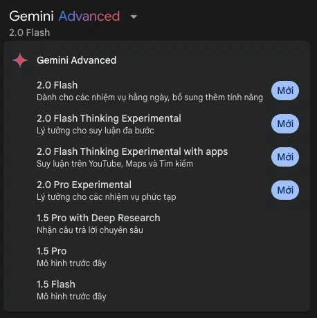 Google chính thức đưa Gemini 2.0 Flash thành mô hình mặc định