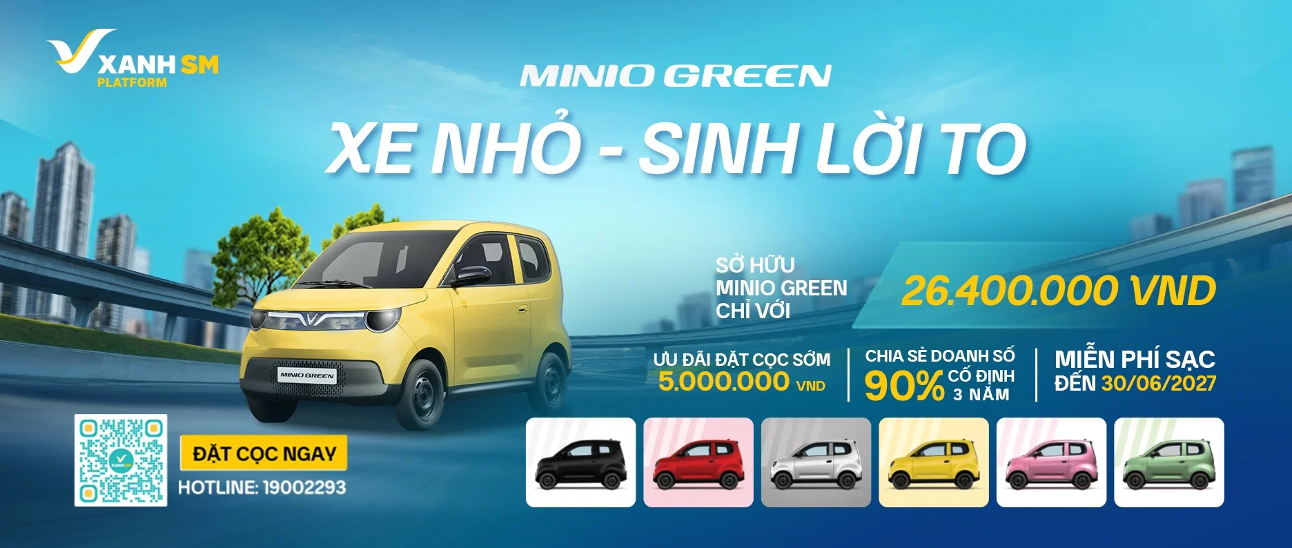 Ưu đãi đặc biệt cho khách hàng đặt cọc xe VinFast Green trước ngày 25/3/2025