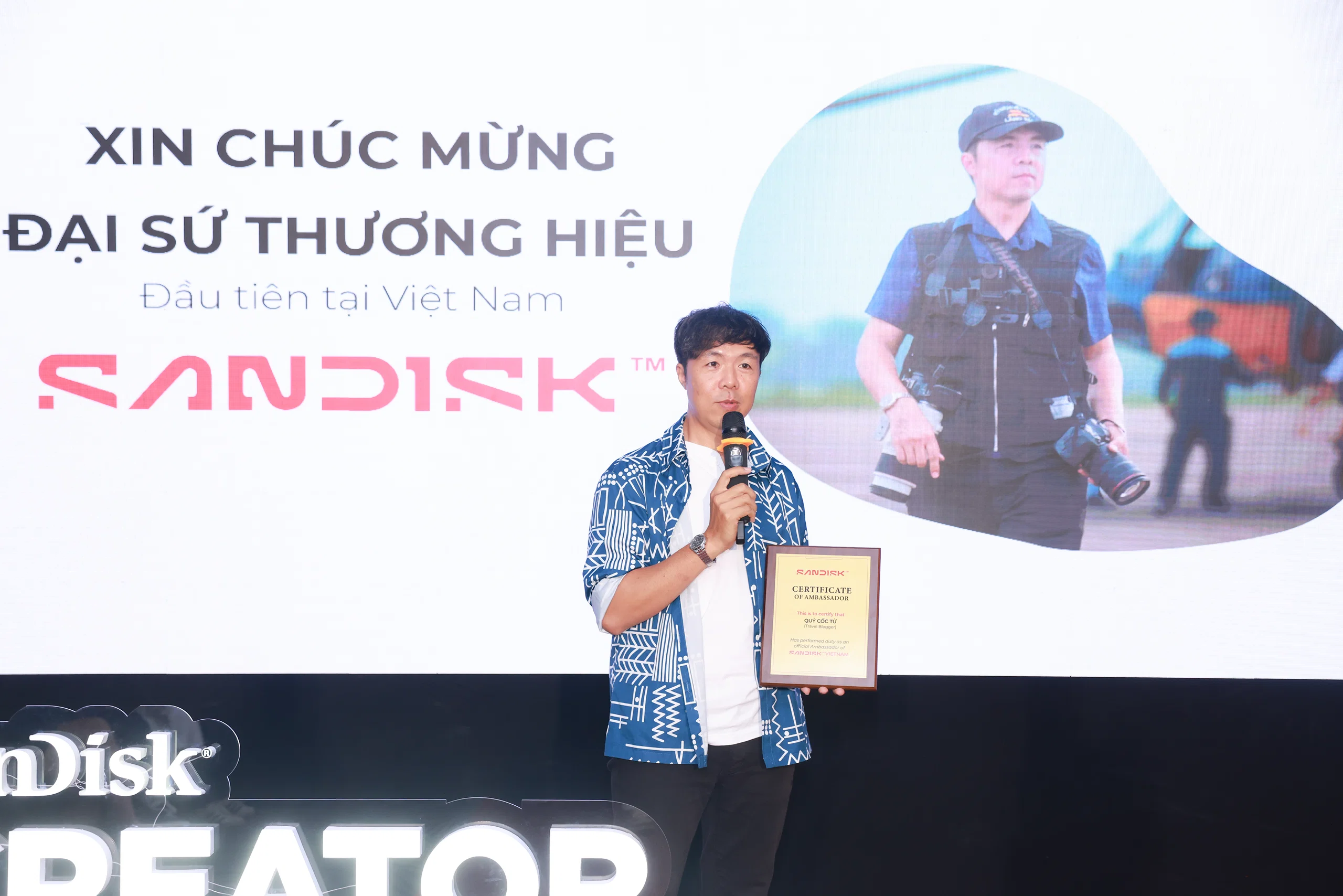 SanDisk công bố đại sứ thương hiệu mới và trình làng Creator Series tại Việt Nam