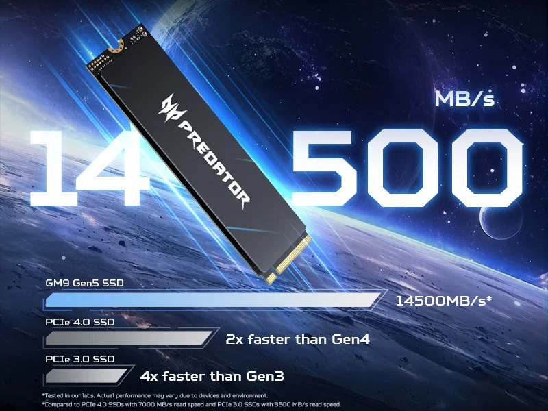 Predator ra mắt RAM DDR5 192GB Hera Gold và SSD Gen5 tốc độ kỷ lục