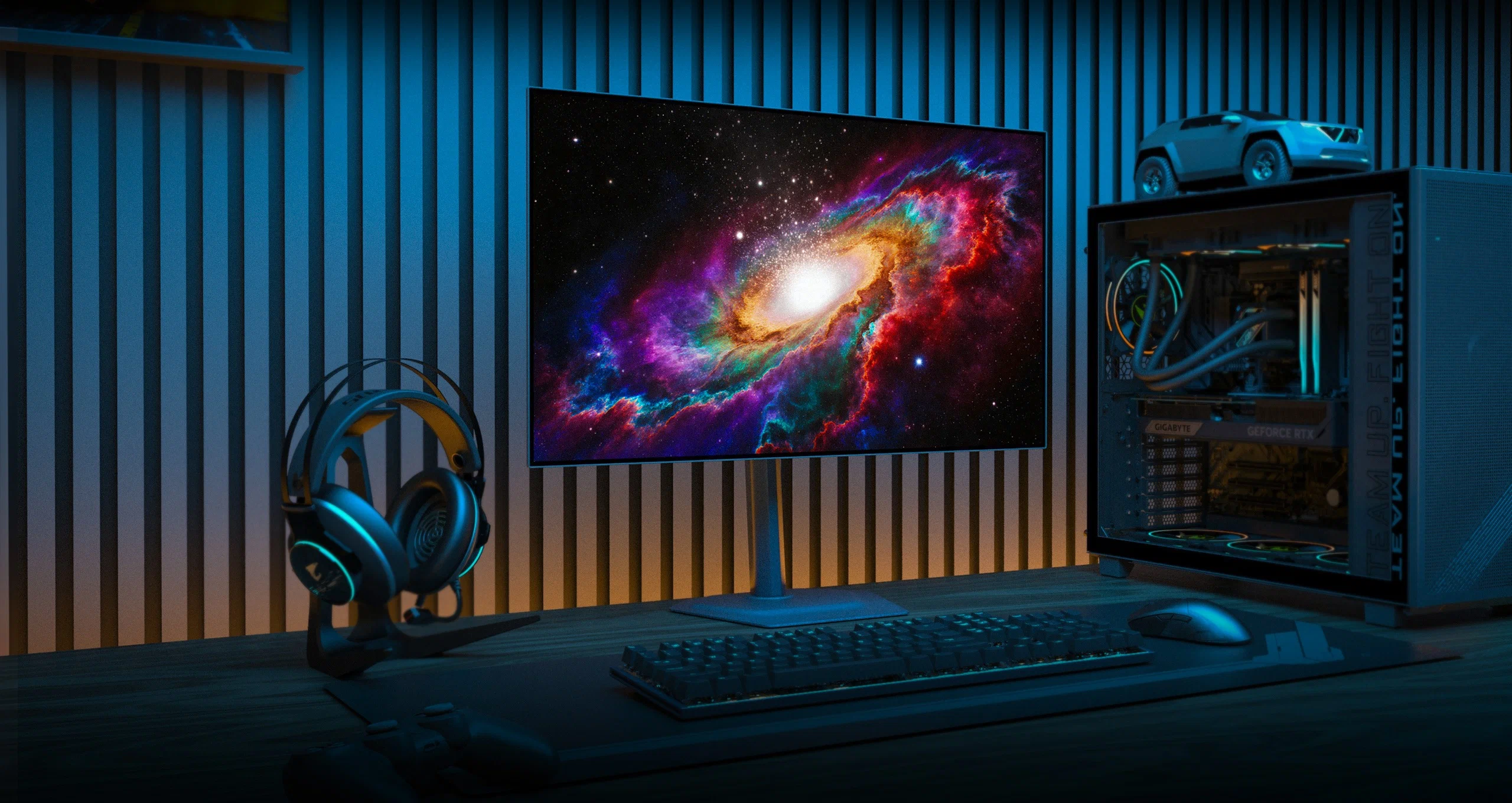 GIGABYTE ra mắt màn hình WOLED 27 inch QHD 280Hz thiết kế không viền bốn cạnh