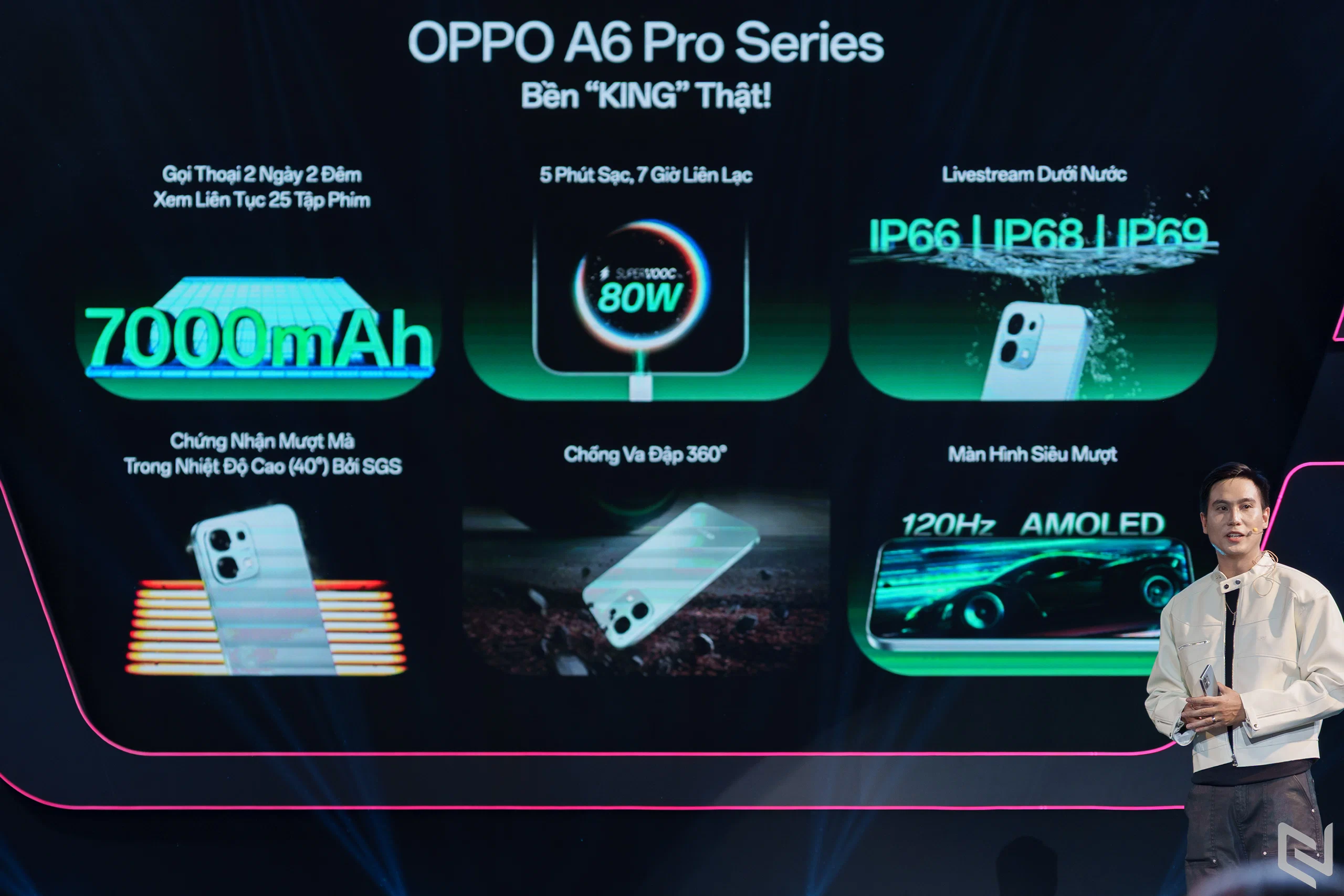 OPPO A6 Pro Series ra mắt: Pin 7,000mAh, sạc 80W và độ bền chuẩn quân đội