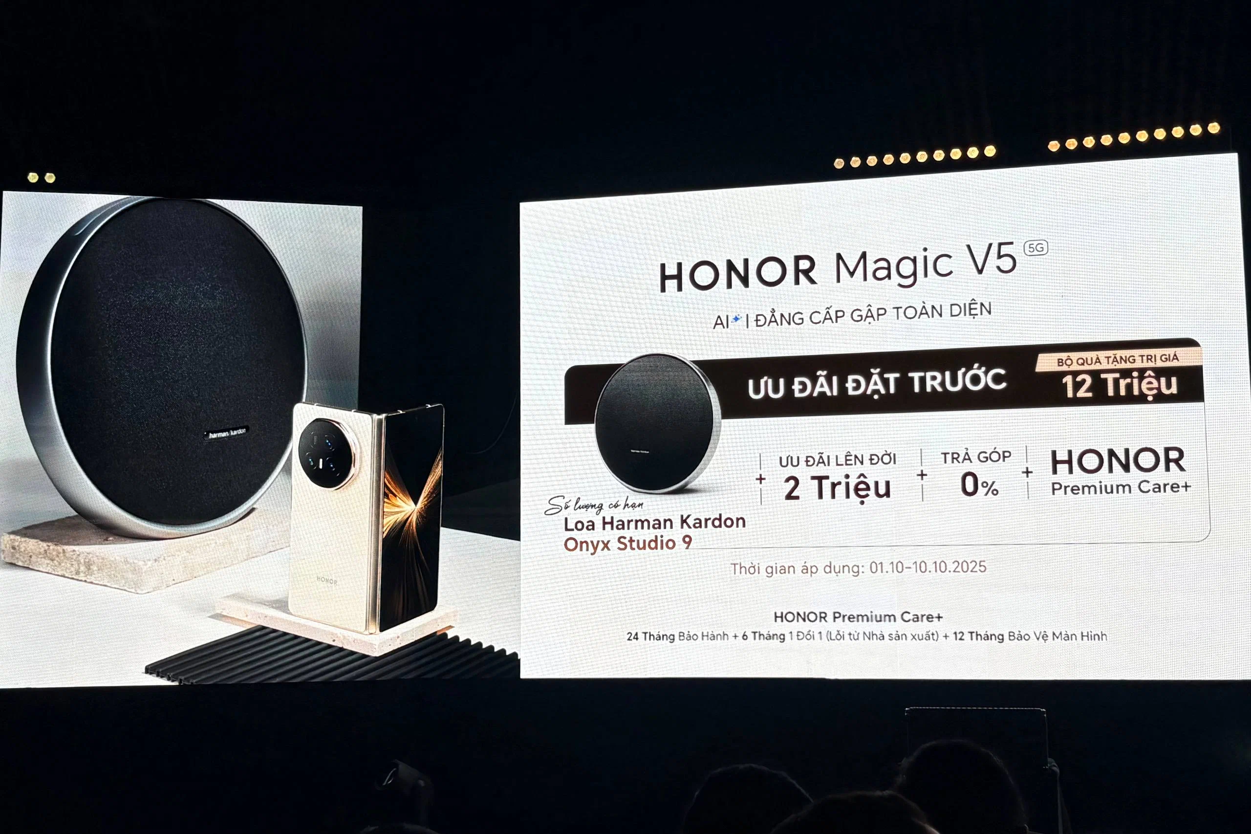 HONOR Magic V5 ra mắt tại Việt Nam: Smartphone gập siêu mỏng, pin Silicon-Carbon 5820mAh, bảo mật AI toàn diện