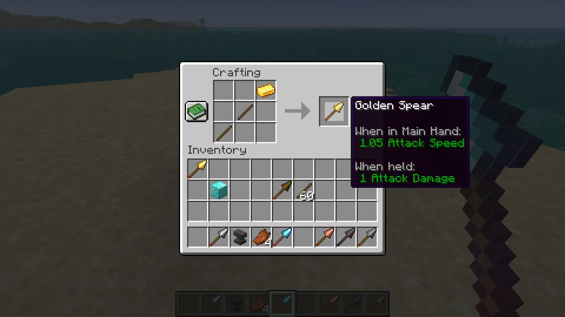Hướng dẫn chi tiết Minecraft Spear - Công thức chế tạo, cách tấn công và mẹo dùng hiệu quả