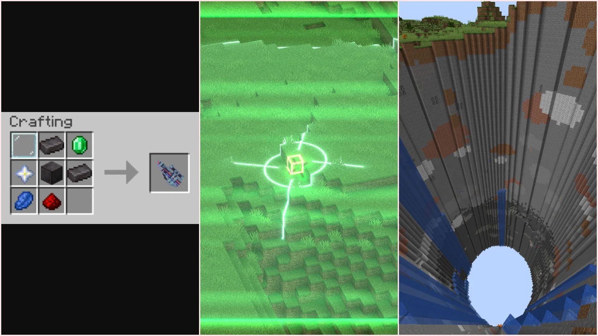 Minecraft Orbital Railgun mod: Mod Minecraft biến bạn thành “chúa trời” với tia laser diệt cả bedrock