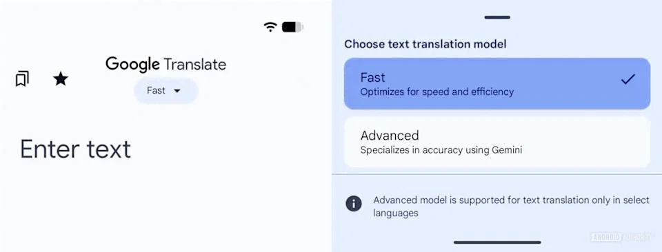 Gemini bắt đầu hỗ trợ dịch trên Google Translate