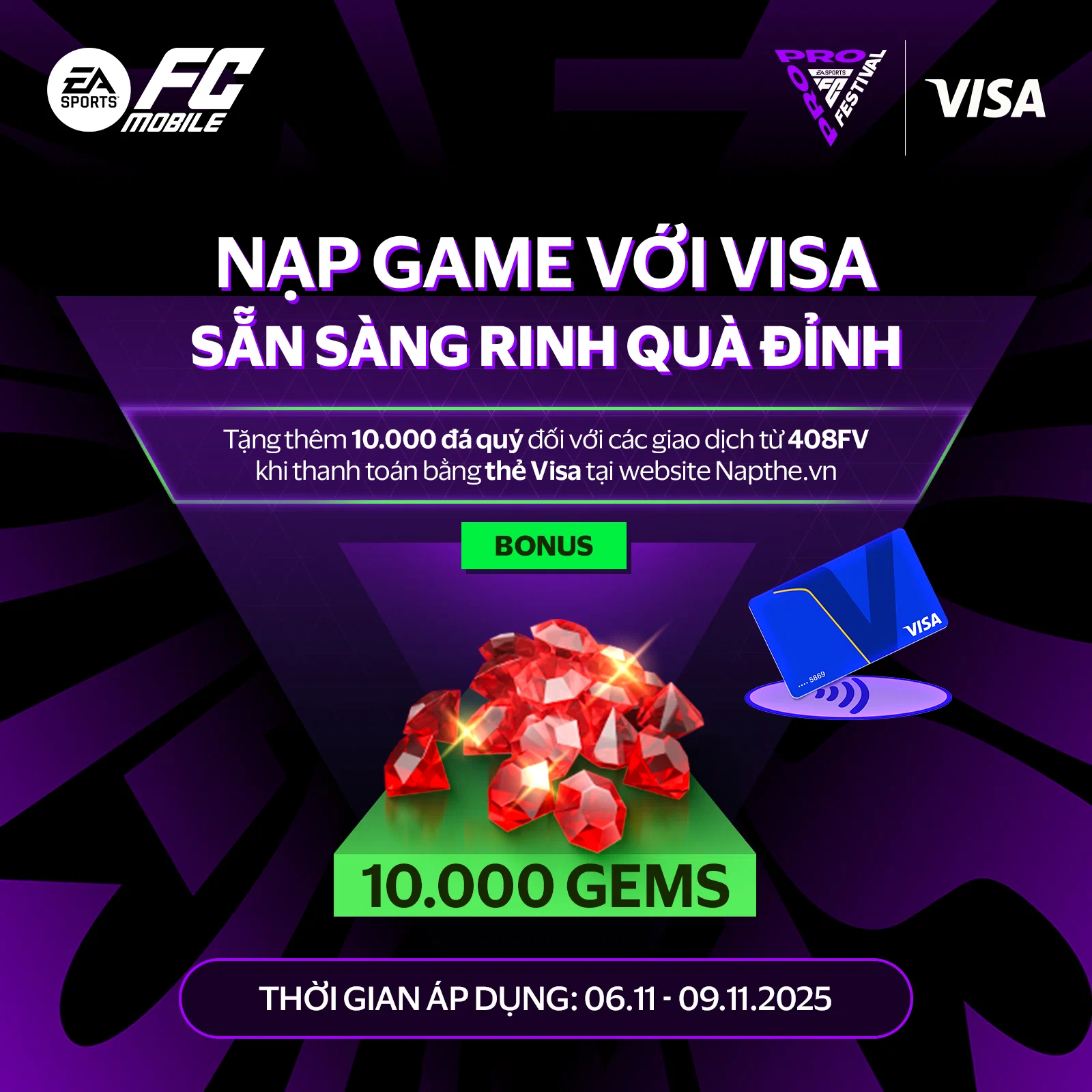 Visa và EA Sports mang đại tiệc FC Pro Festival 2025 đến Việt Nam