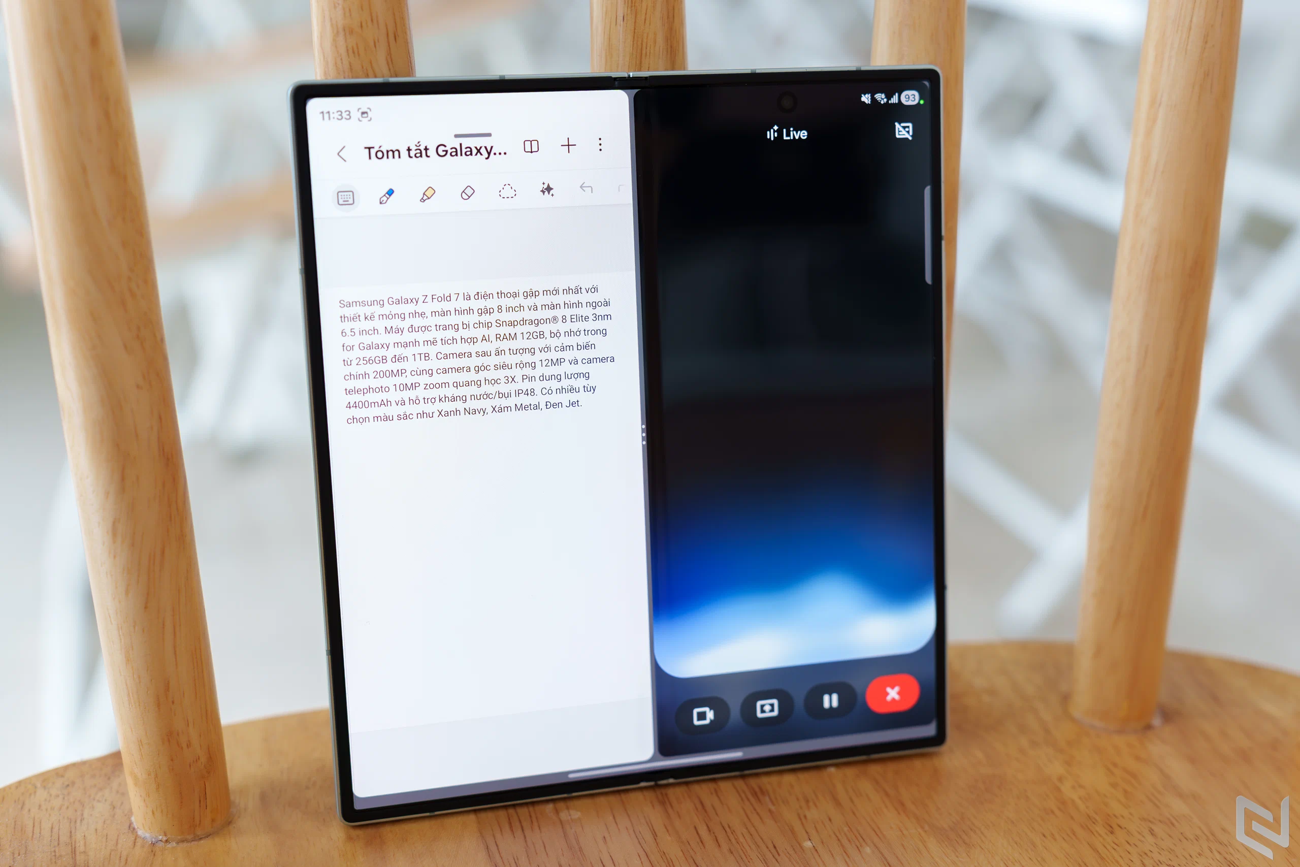 Chốt năm hiệu quả với Gemini Live trên Galaxy Z Fold7