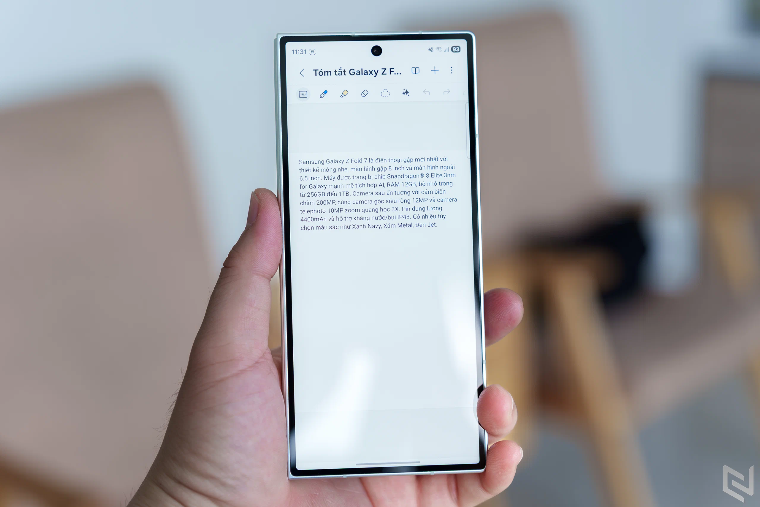 Chốt năm hiệu quả với Gemini Live trên Galaxy Z Fold7