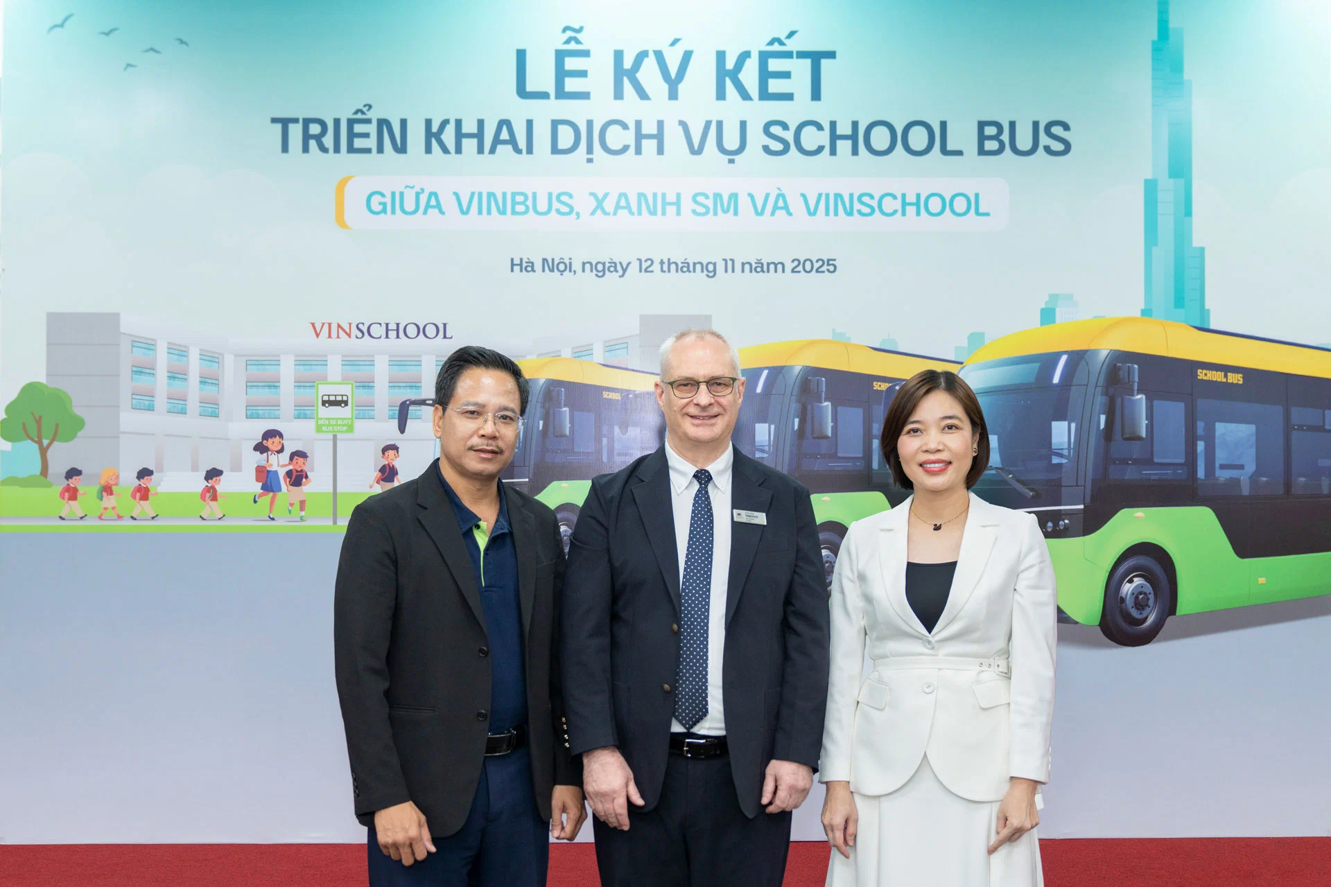 VinBus và GSM ra mắt School Bus: Mô hình xe điện học đường đầu tiên tại Việt Nam