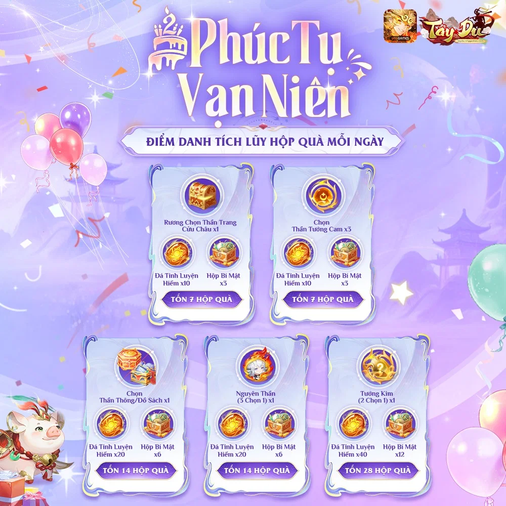 Tây Du VNG mừng sinh nhật 2 năm với sự kiện lớn nhất từ trước đến nay