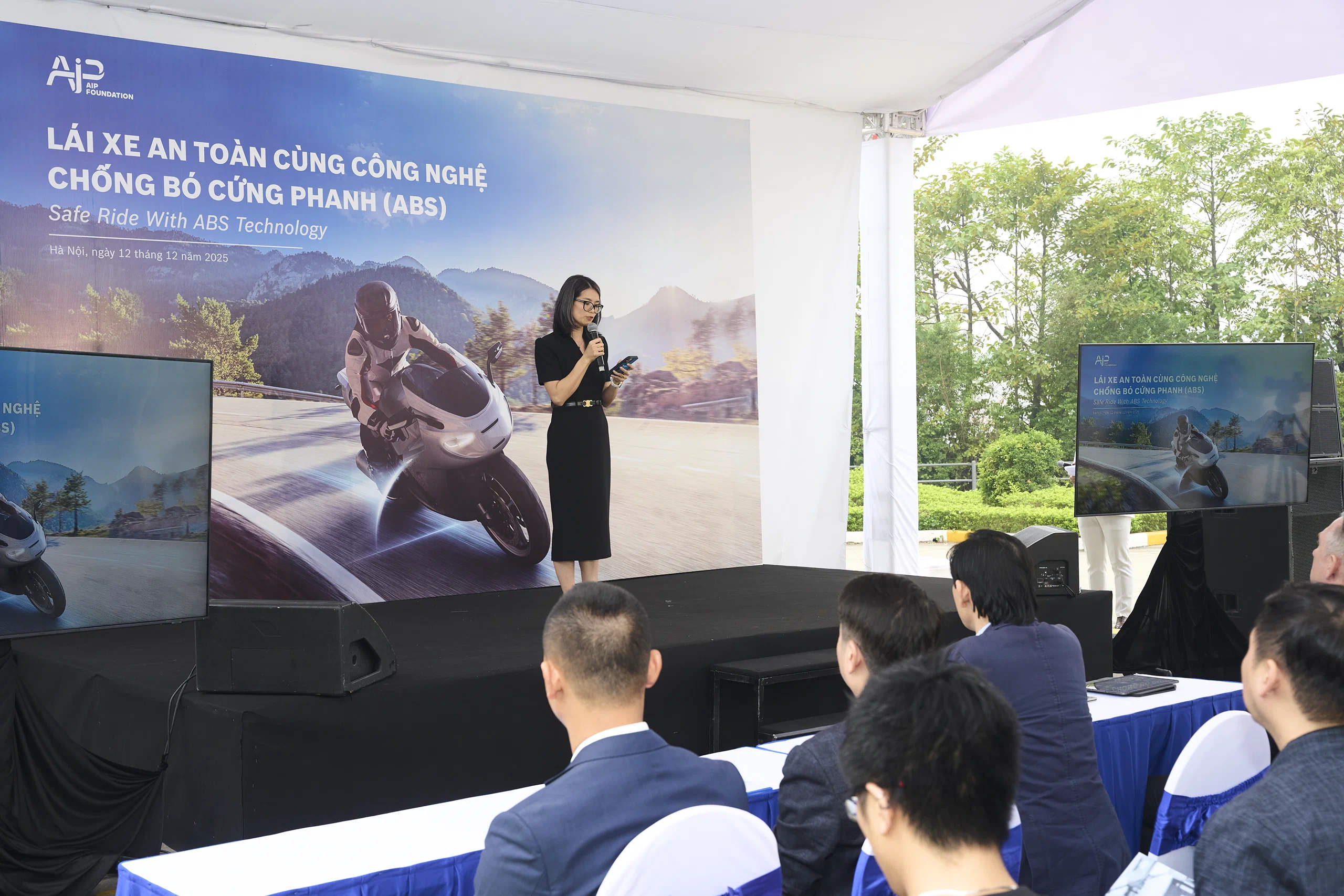 AIP Foundation mô phỏng công nghệ M-ABS, thúc đẩy an toàn giao thông xe máy tại Việt Nam