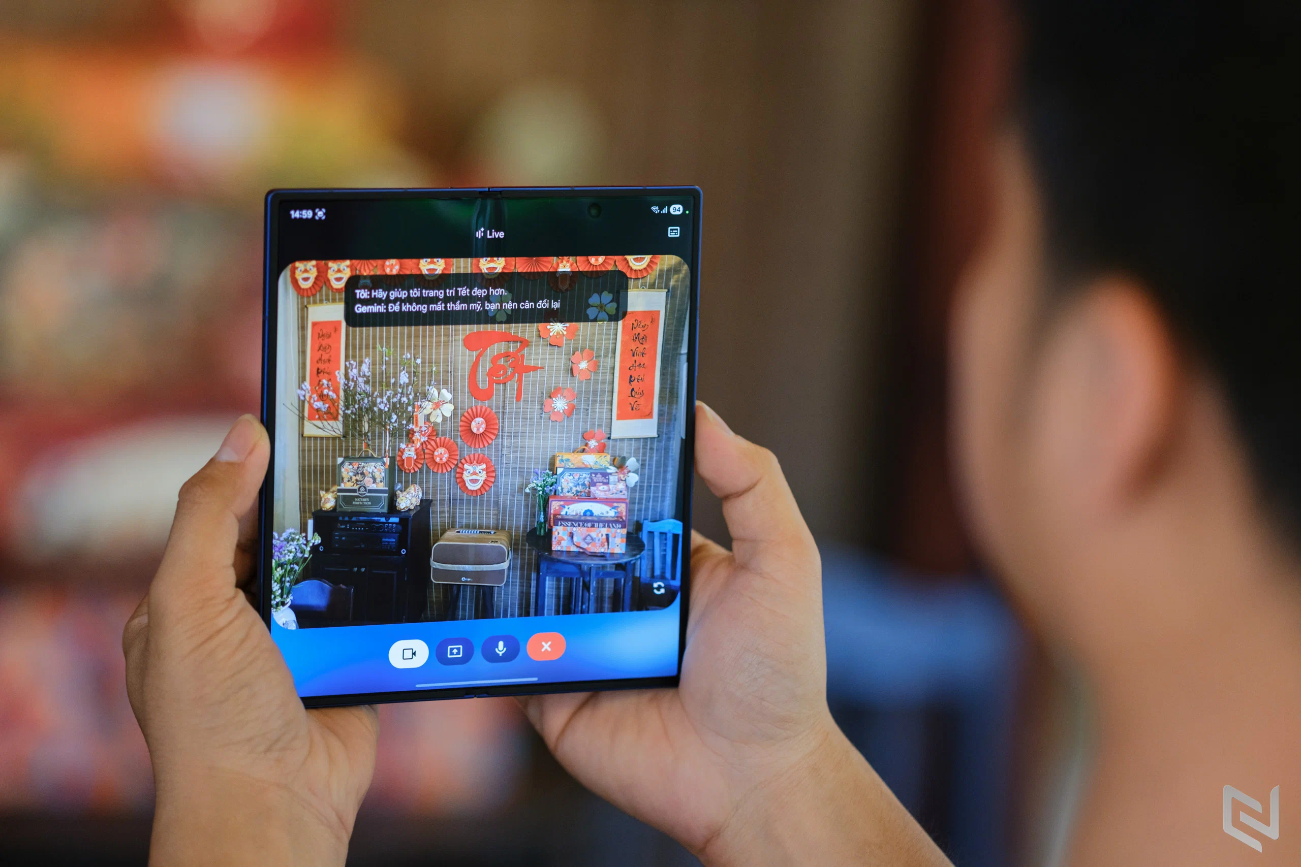 Nghe chuyện Tết xưa, làm mới Tết nay cùng Gemini Live trên Galaxy Z Fold7