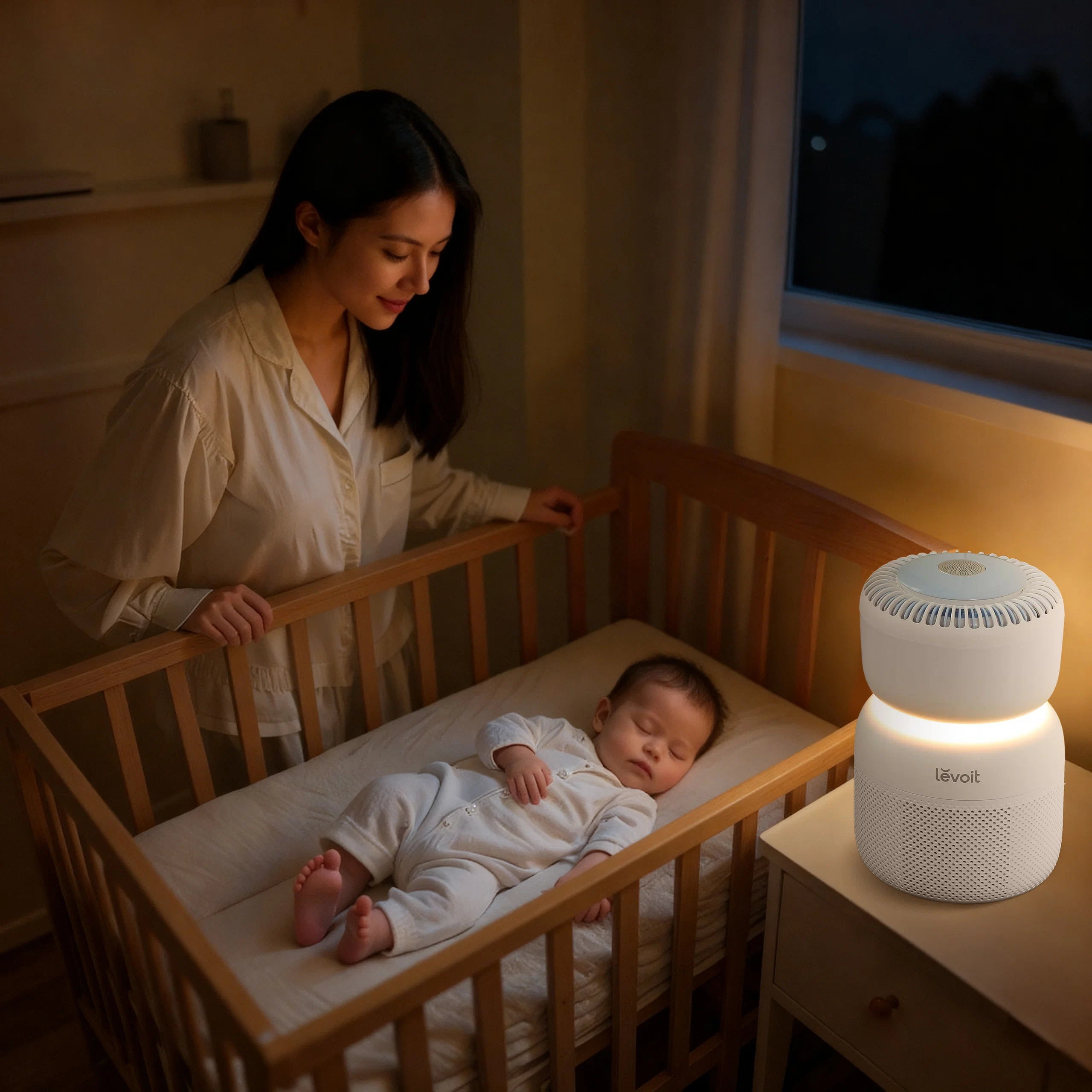 Levoit ra mắt Sprout, máy lọc không khí 3 trong 1 cho phòng ngủ của bé