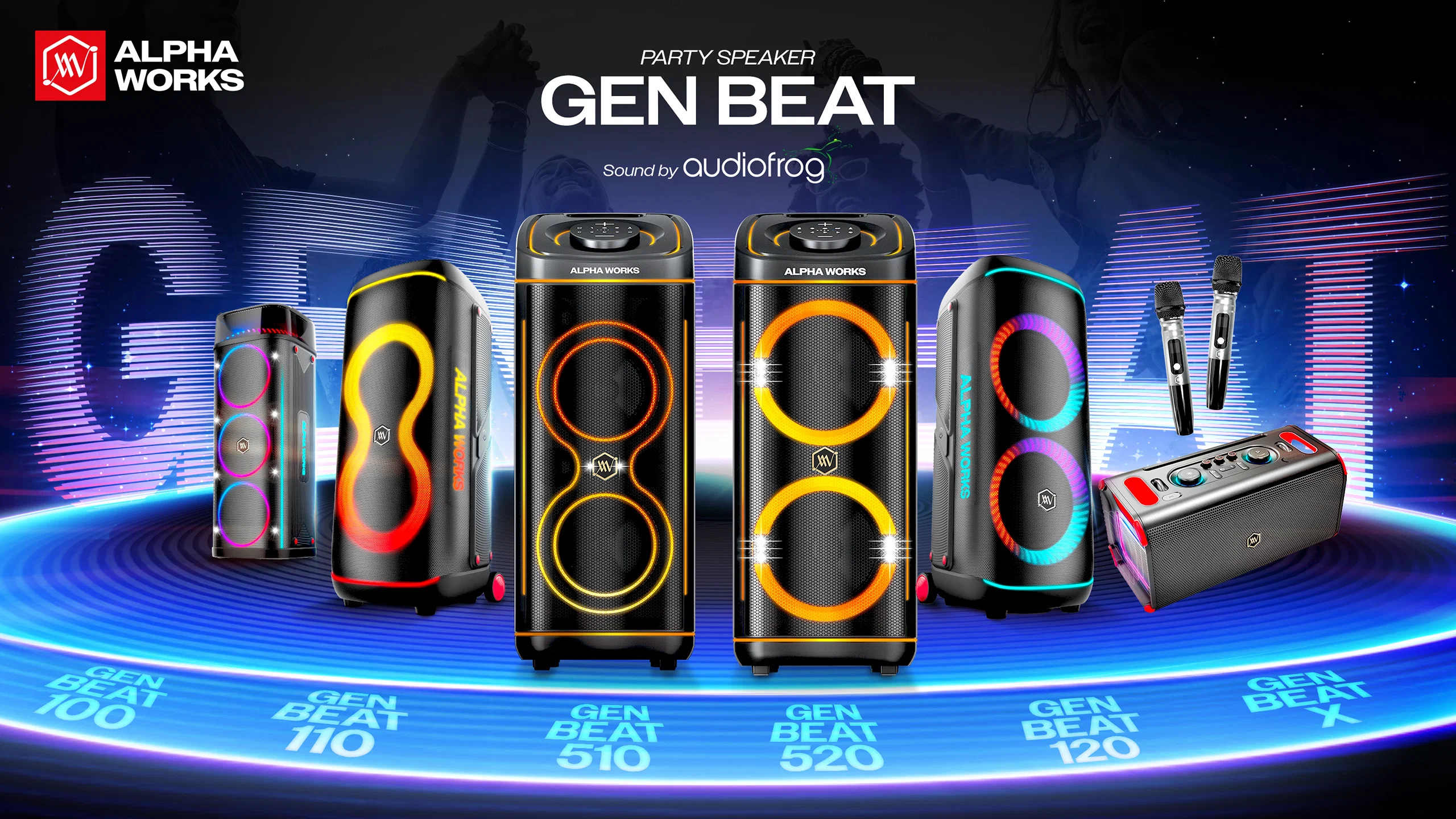 Alpha Works giới thiệu GEN BEAT, dòng loa tiệc mới tinh chỉnh âm thanh cùng Audiofrog