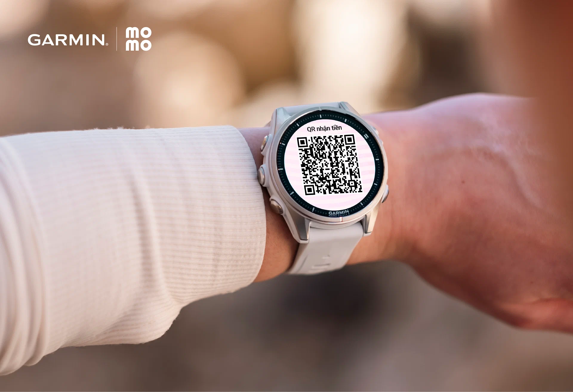 Garmin tích hợp thanh toán MoMo bằng QR, mở rộng trải nghiệm không tiền mặt trên đồng hồ thông minh