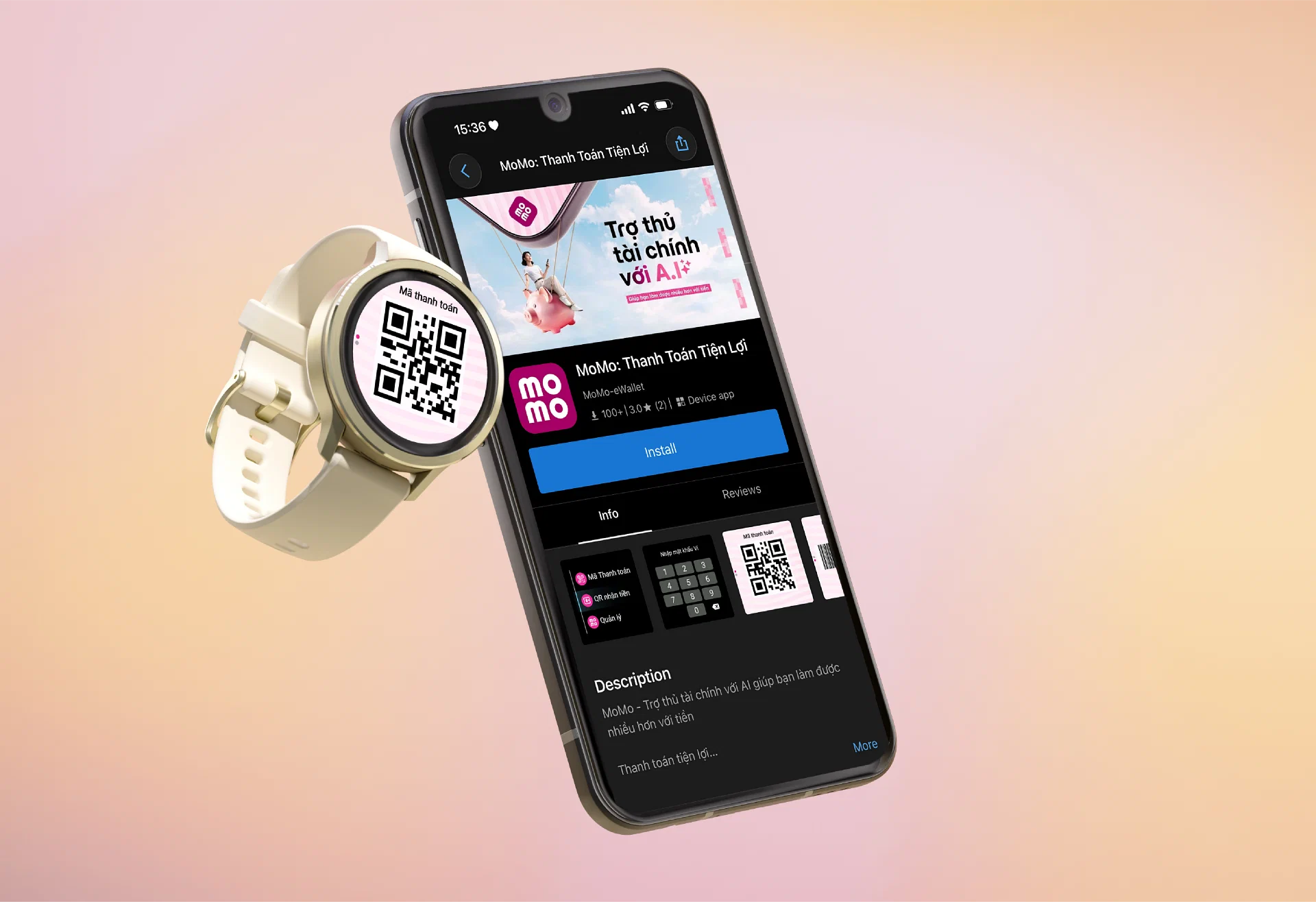 Garmin tích hợp thanh toán MoMo bằng QR, mở rộng trải nghiệm không tiền mặt trên đồng hồ thông minh