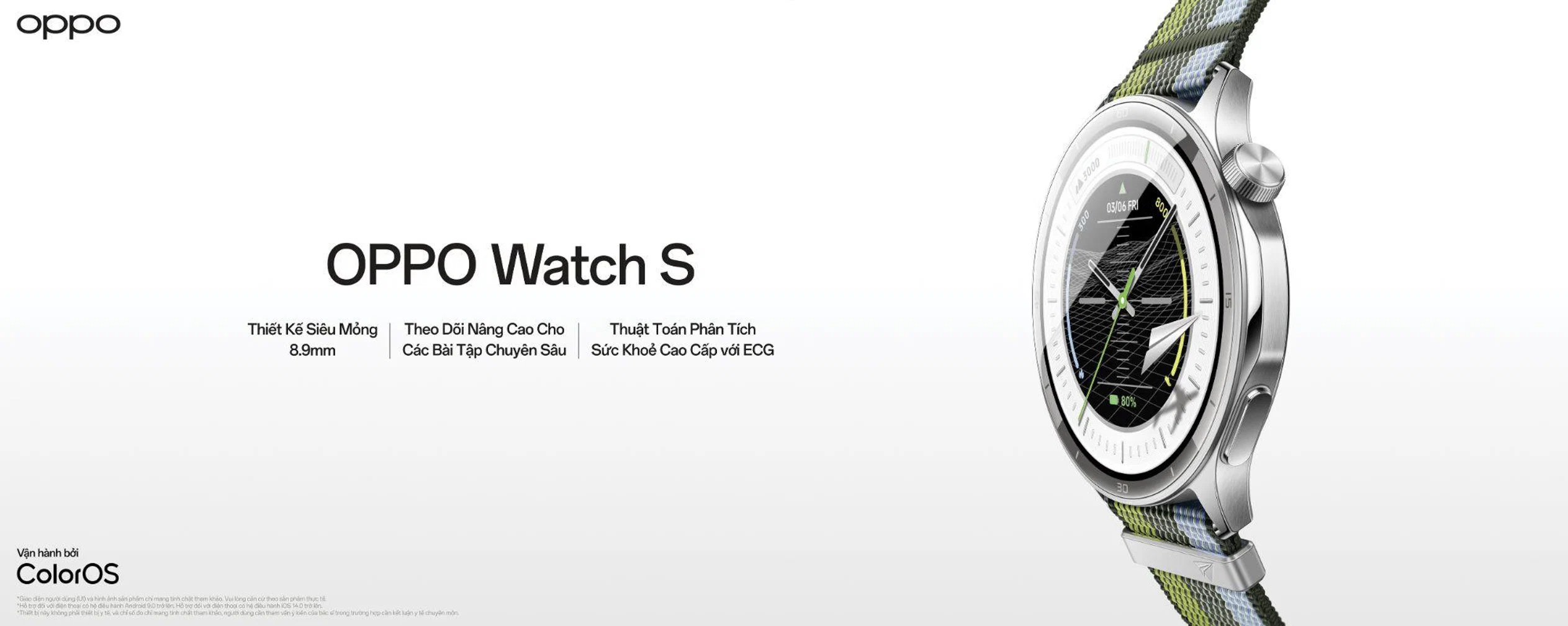 OPPO Watch S ra mắt với thiết kế siêu mỏng, theo dõi thể thao nâng cao và phân tích sức khỏe chuyên sâu